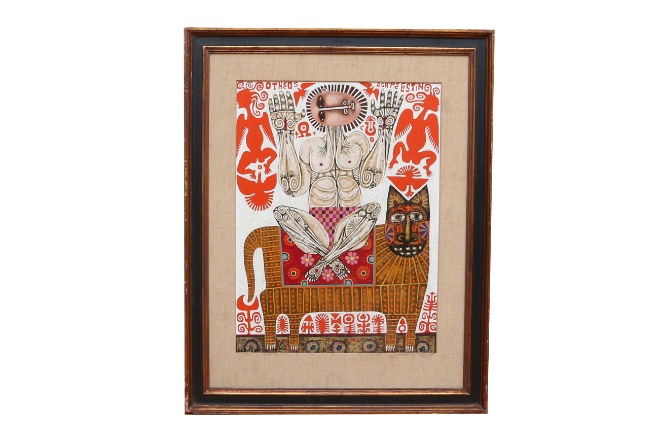 Rex Clawson Oil Painting On Board