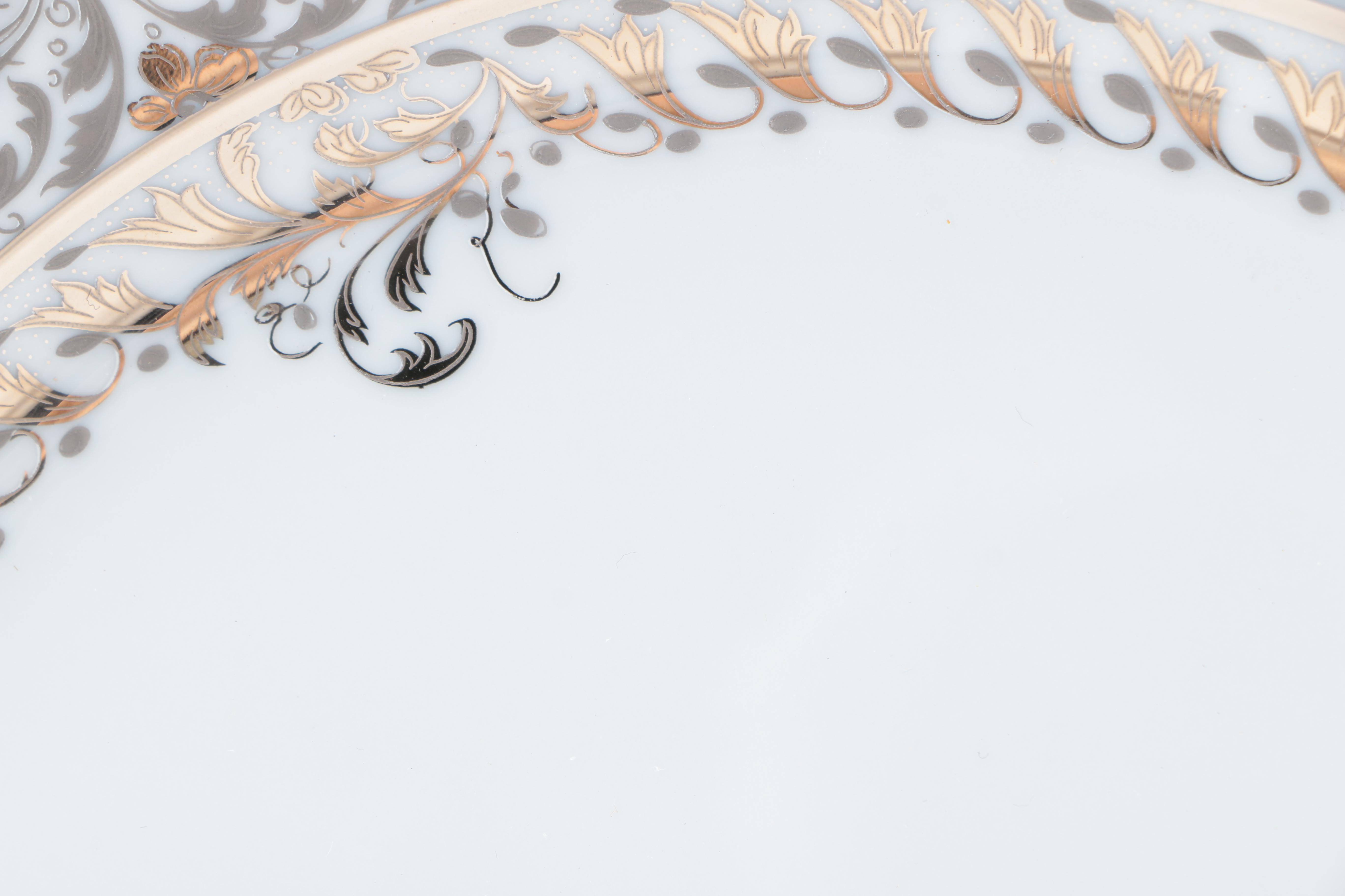 Bernardaud France "Eden Platine" Porcelain Plate