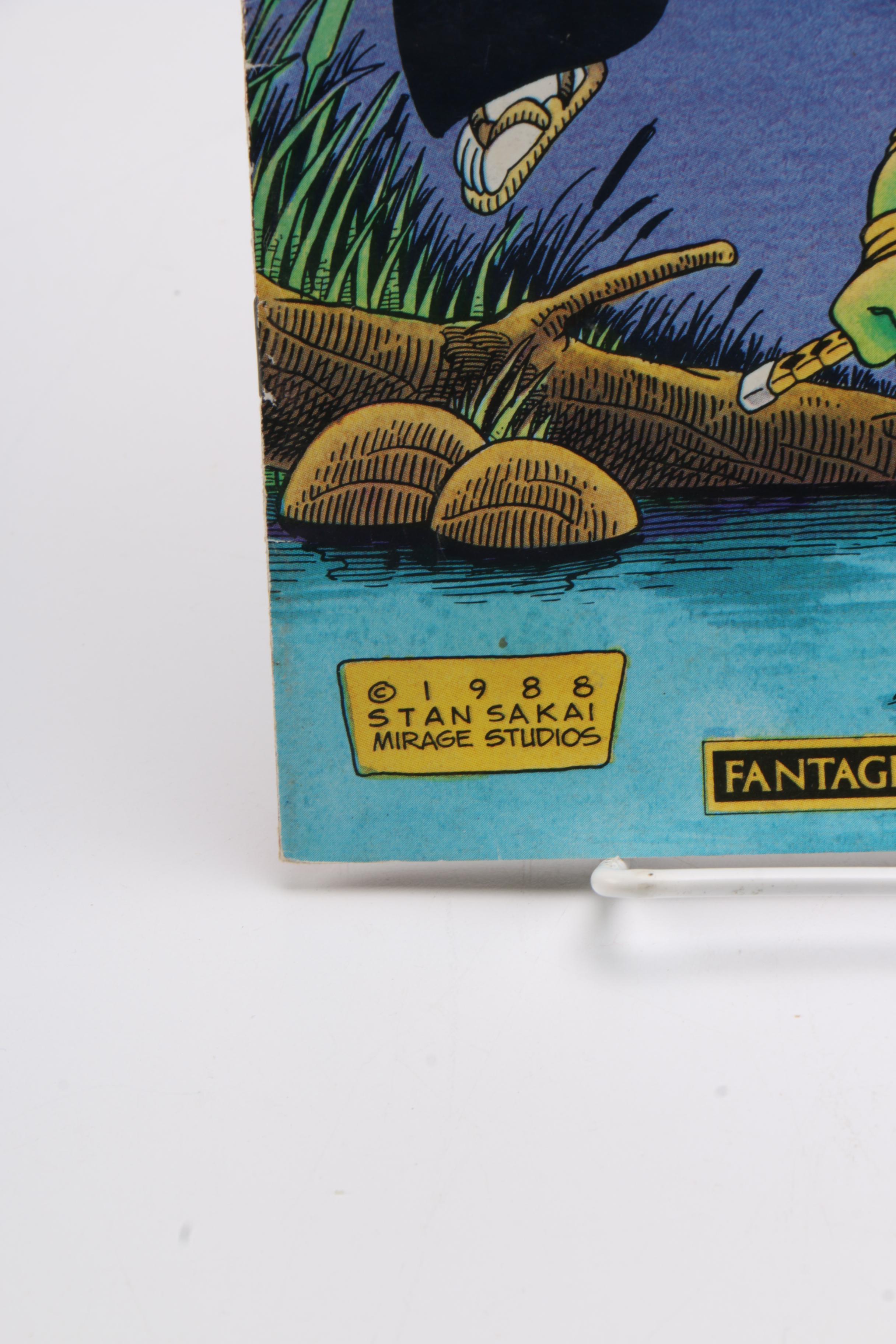 Vintage Comic and Coloring Book Collection Including "Teenage Mutant Ninja Turtles", "Star Trek"