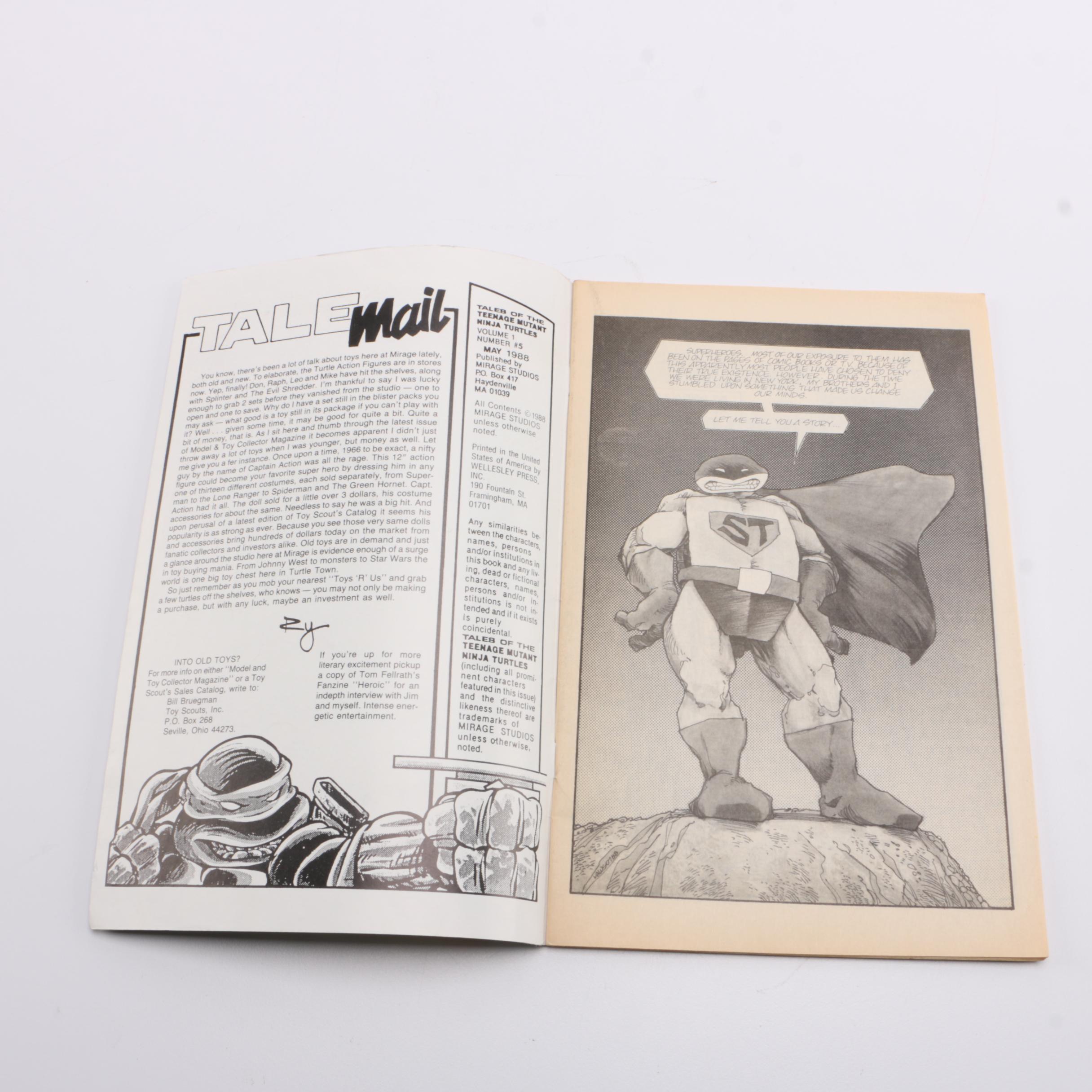 Vintage Comic and Coloring Book Collection Including "Teenage Mutant Ninja Turtles", "Star Trek"