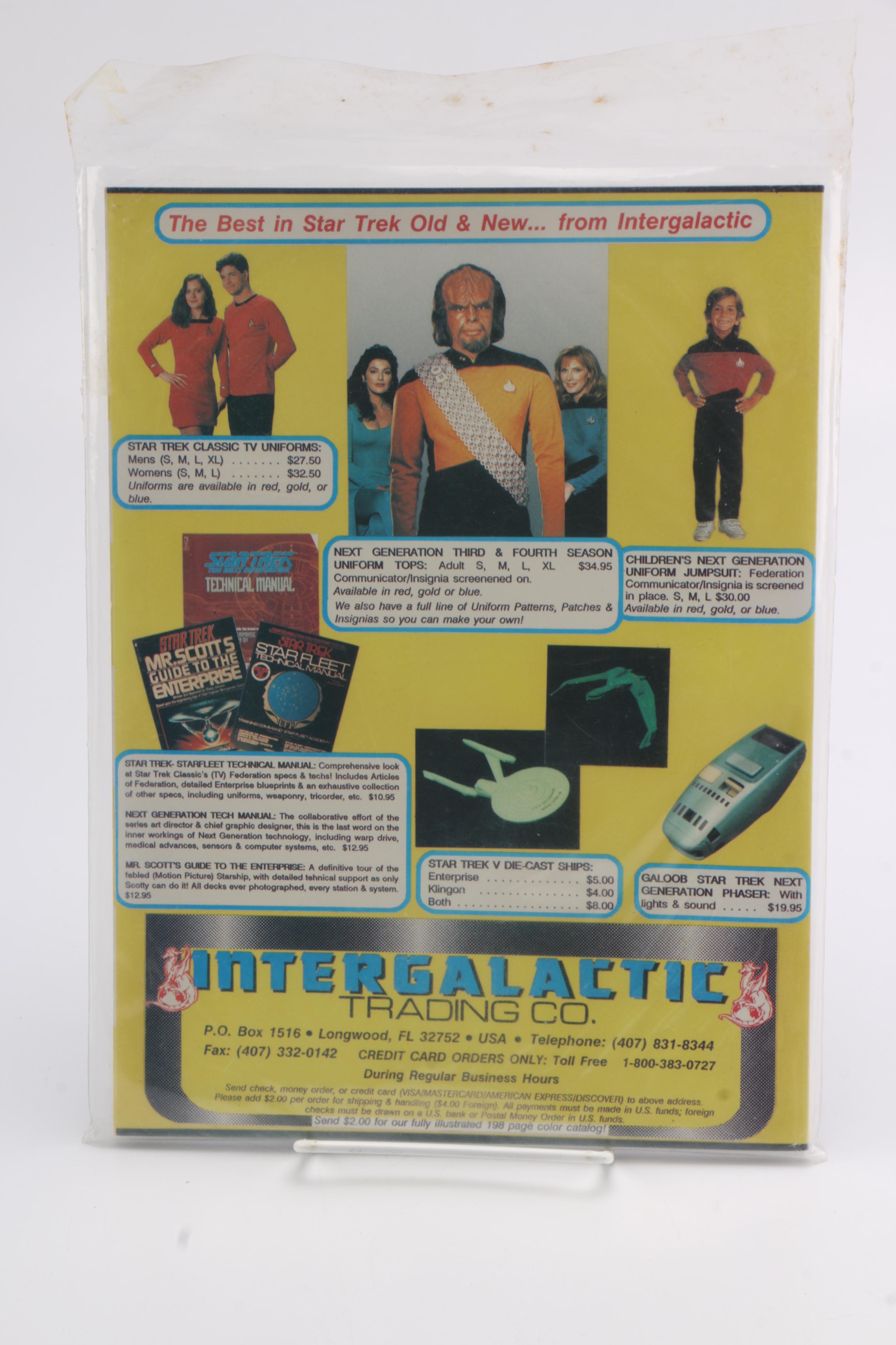 Vintage Comic and Coloring Book Collection Including "Teenage Mutant Ninja Turtles", "Star Trek"