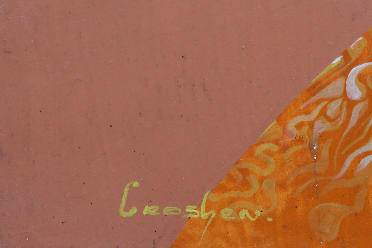 Crossley Rupert Enrique (Croshen) Original African Inspired Acrylic Painting On Board