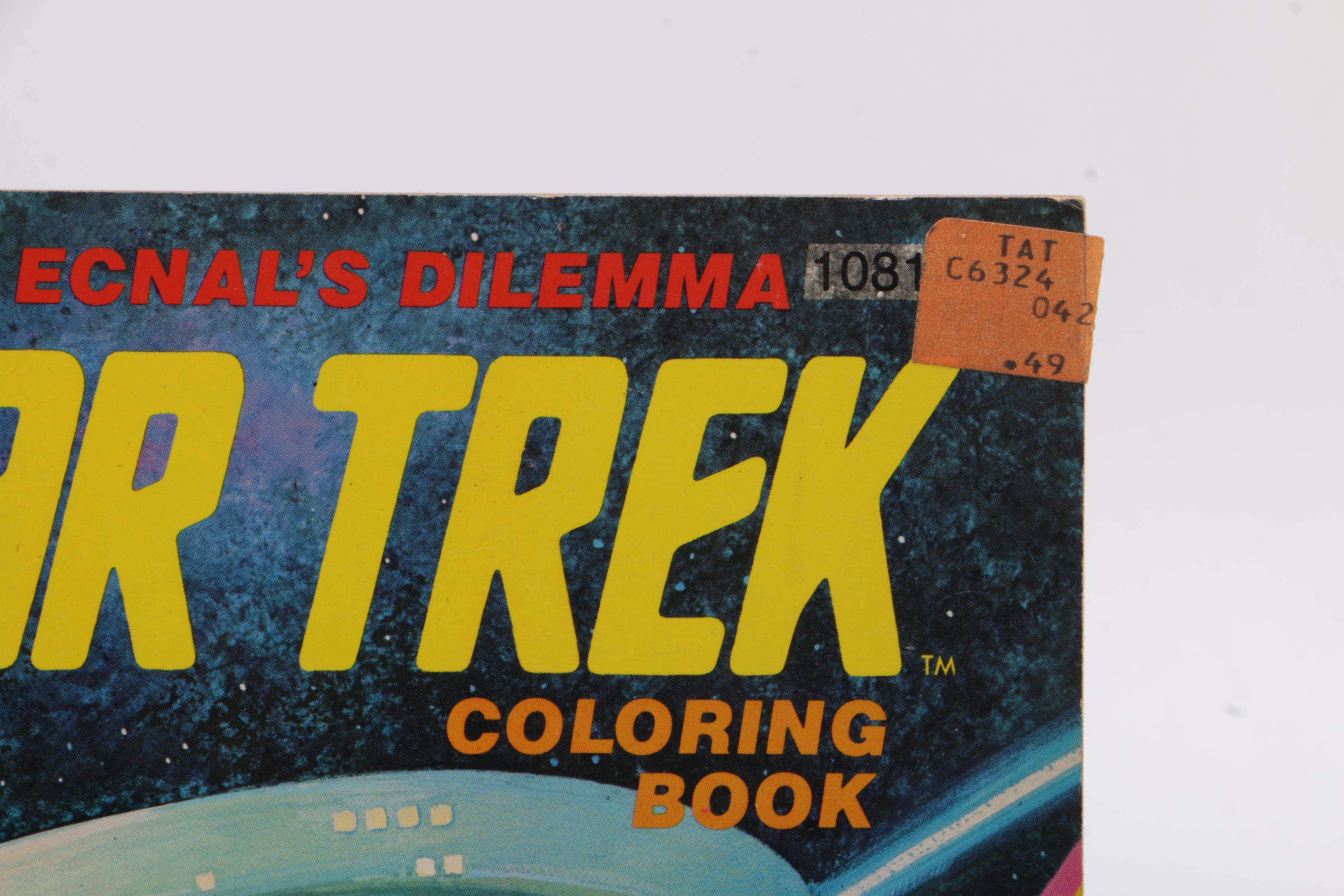 Vintage Comic and Coloring Book Collection Including "Teenage Mutant Ninja Turtles", "Star Trek"