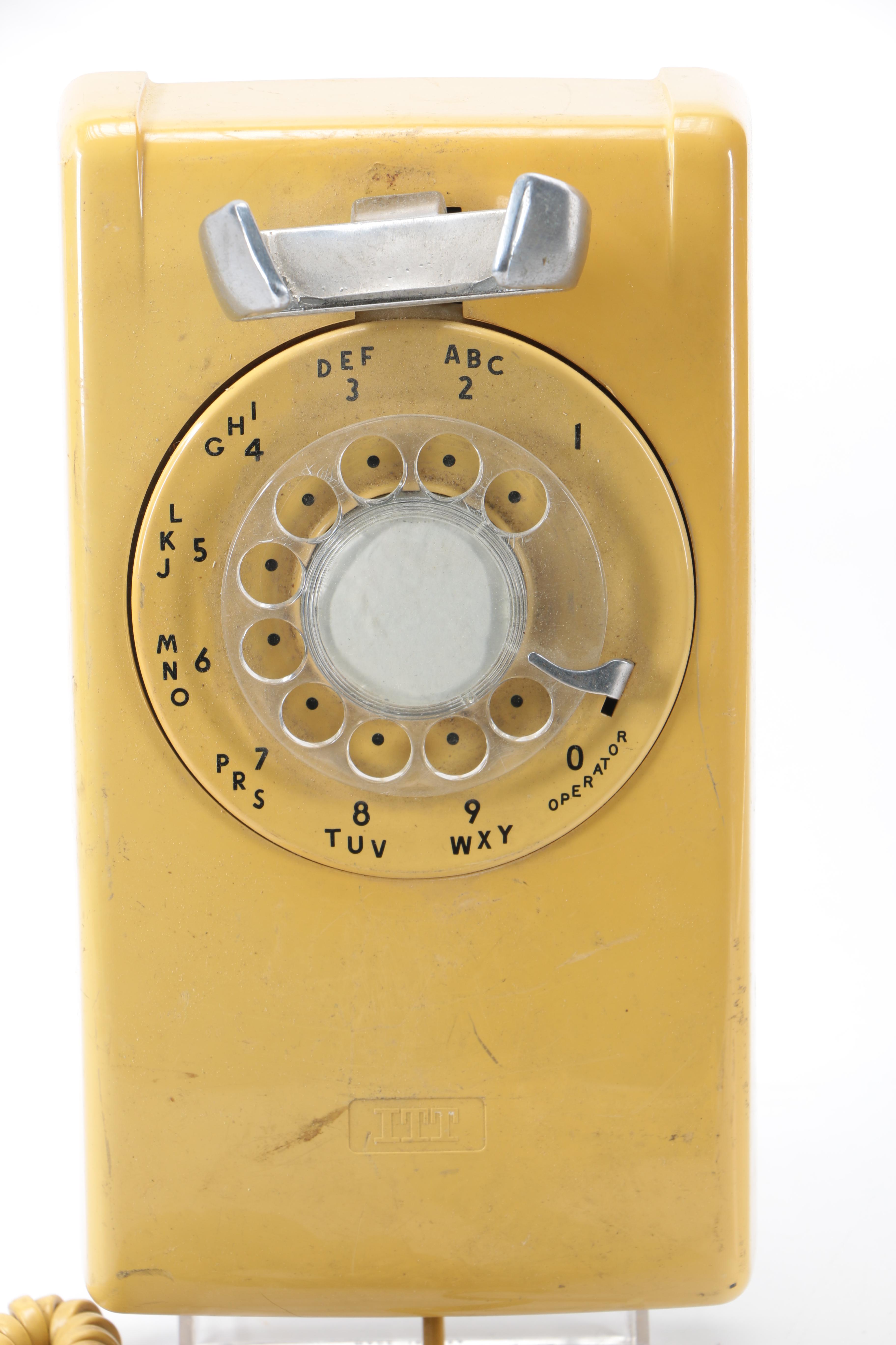 ITT Model 554 Rotary Wall Telephone