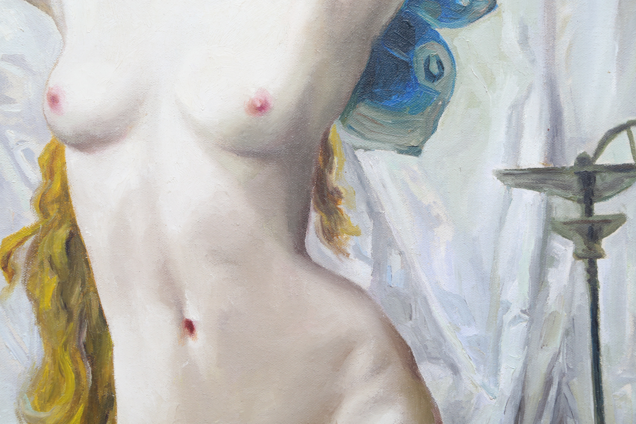 After Guillaume Seignac "The Awakening of Psyche" Copy Painting