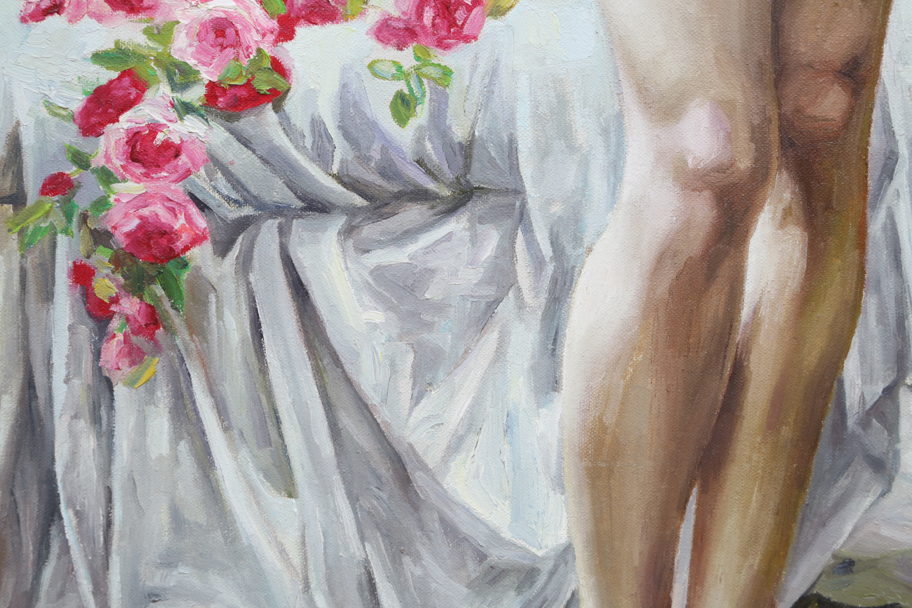 After Guillaume Seignac "The Awakening of Psyche" Copy Painting