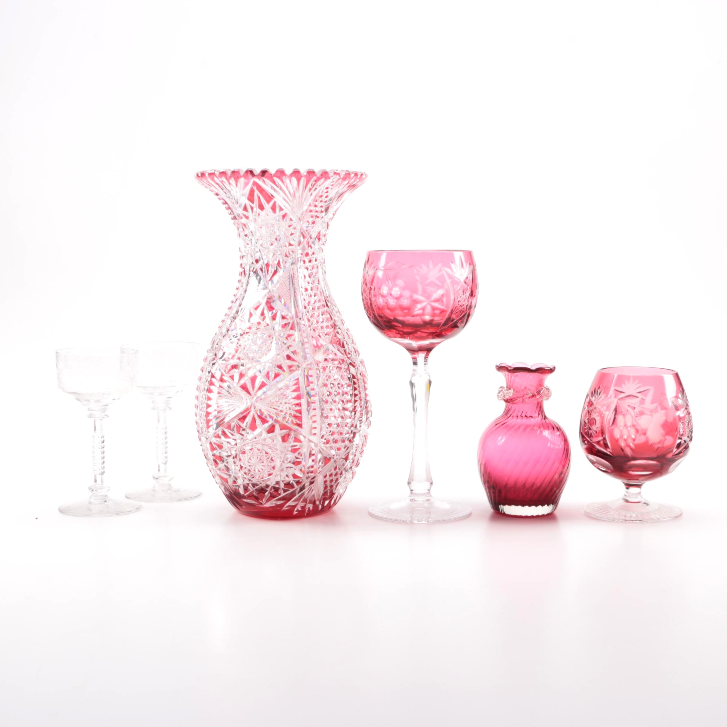 Cranberry Colored Glassware and More