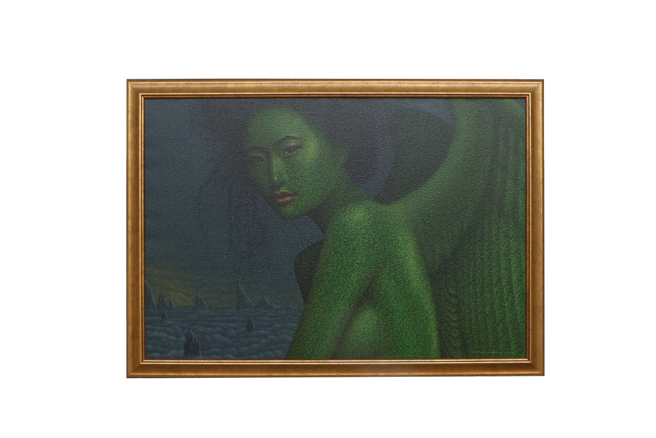 Original Asian Inspired Acrylic Painting On Canvas