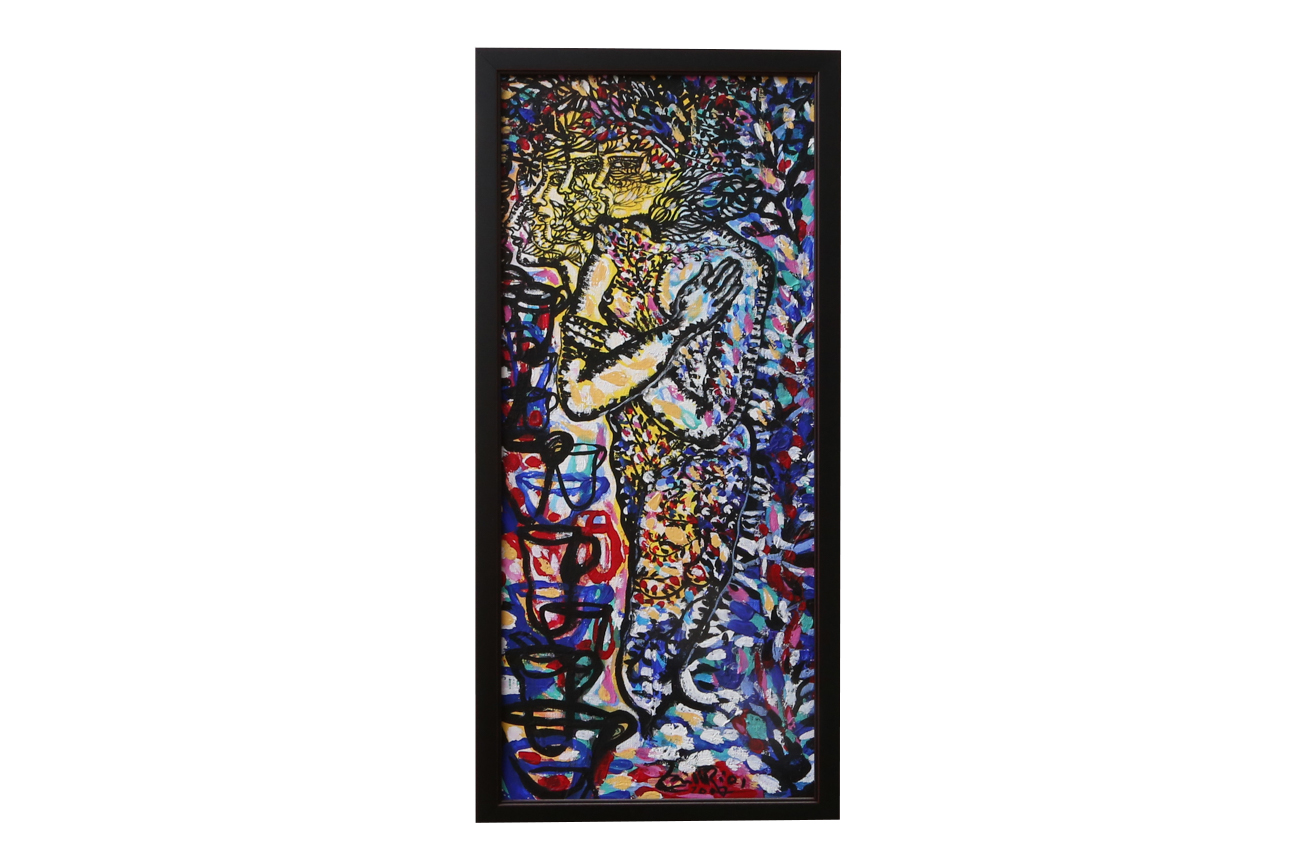 Abstract Acrylic Painting On Canvas