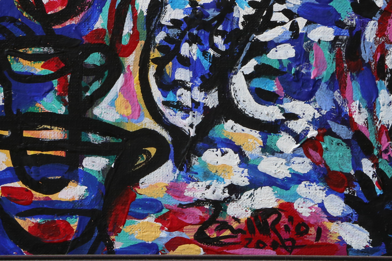 Abstract Acrylic Painting On Canvas