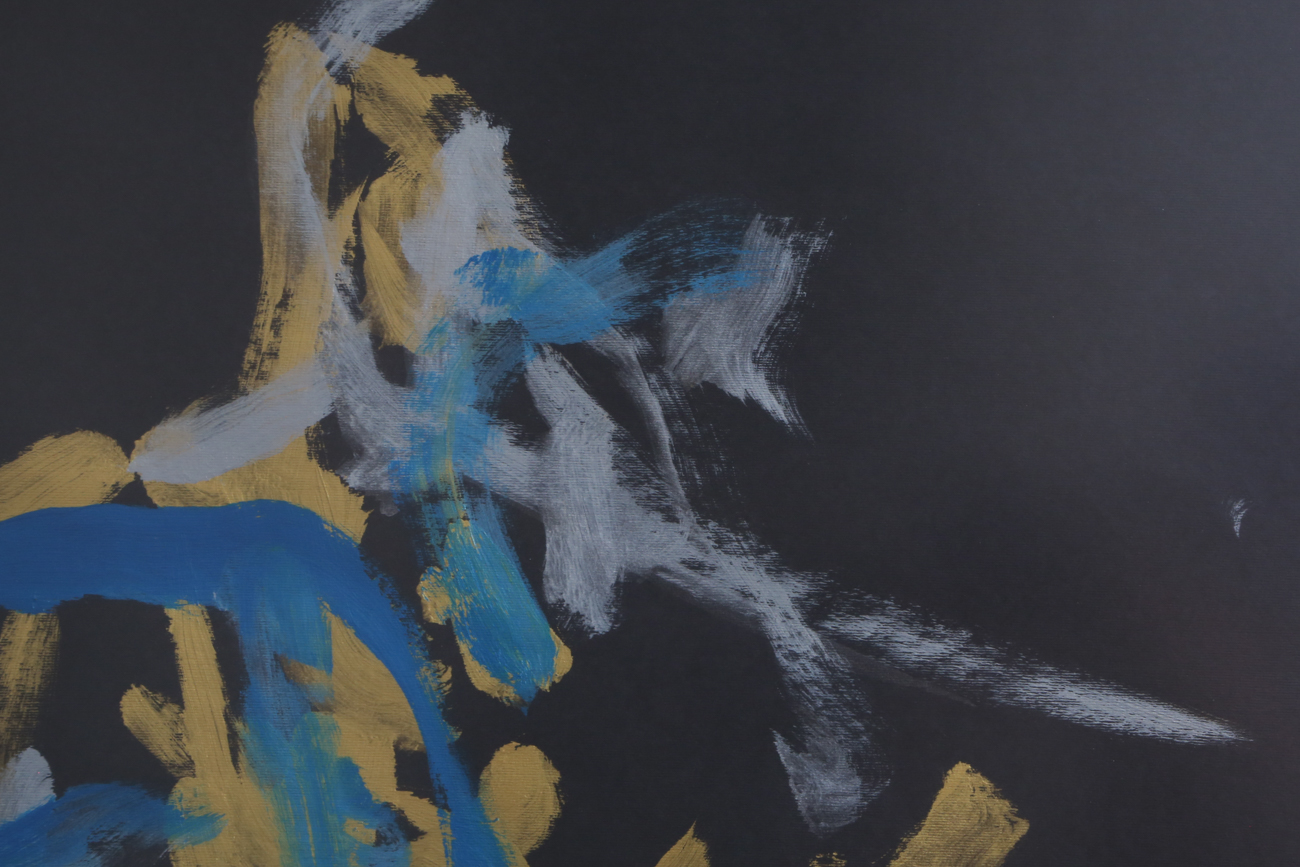 Original Abstract Metallic Painting