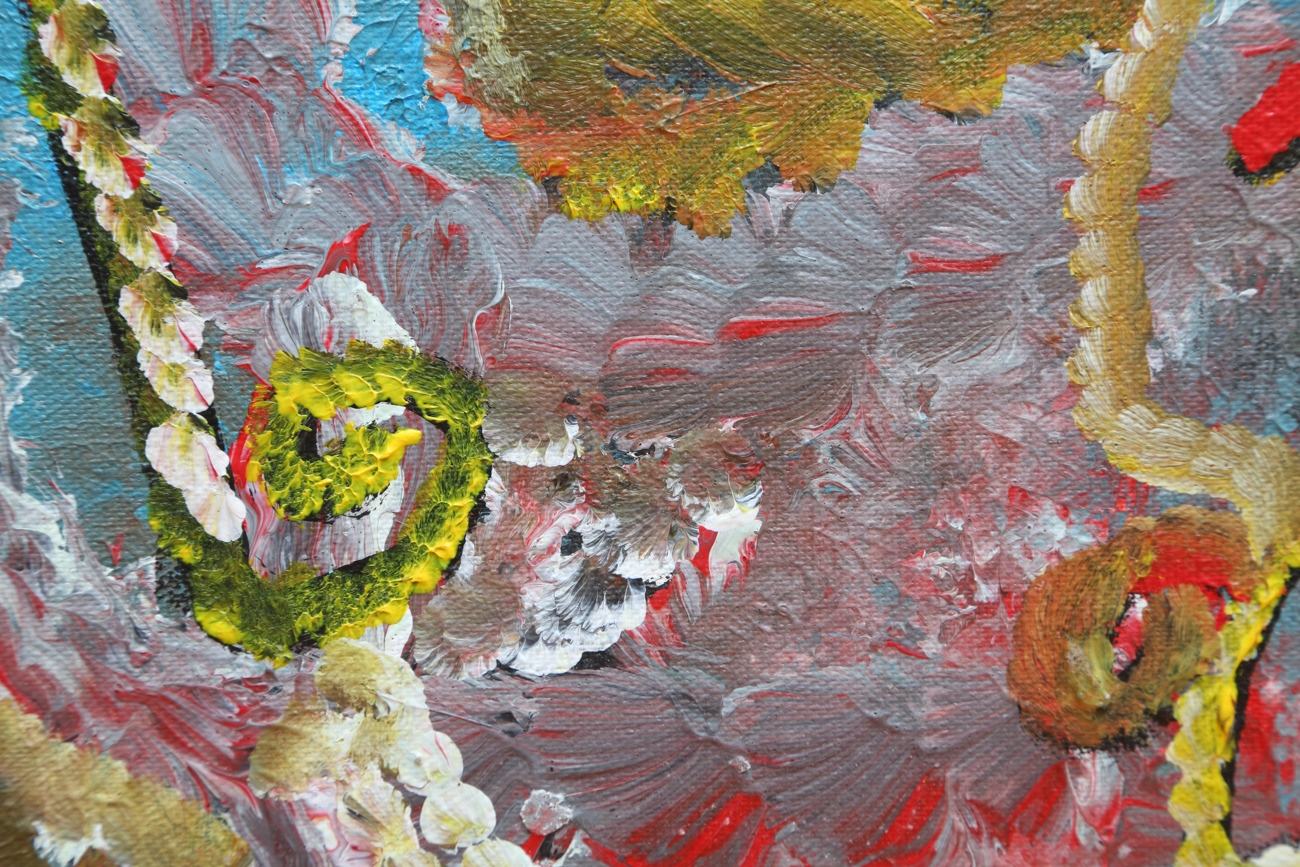 Payas (Pierre-Sylvain Augustin) Abstract Acrylic Painting On Canvas