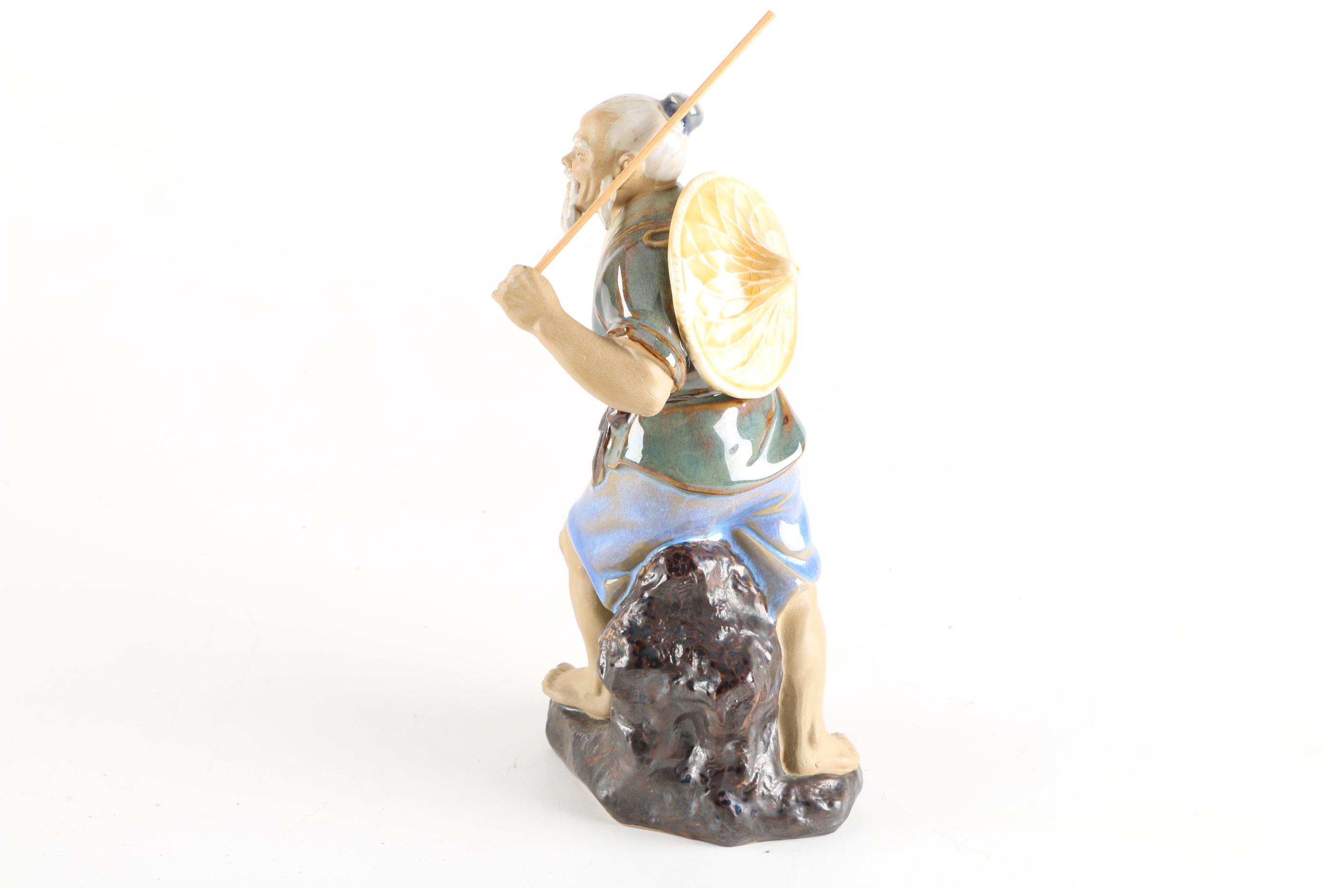 Chinese Fisherman Figurine