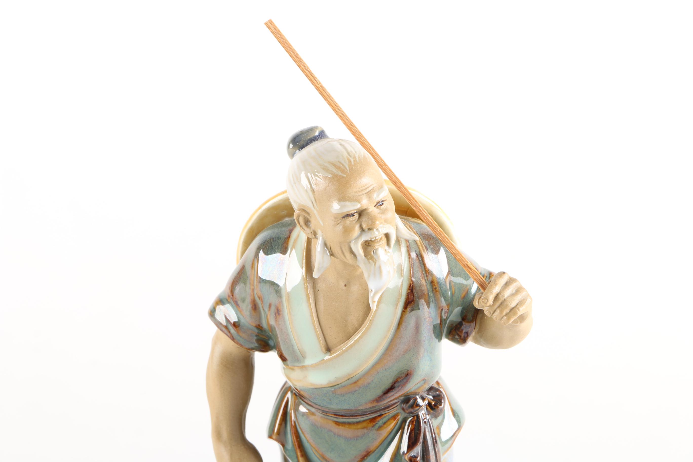 Chinese Fisherman Figurine