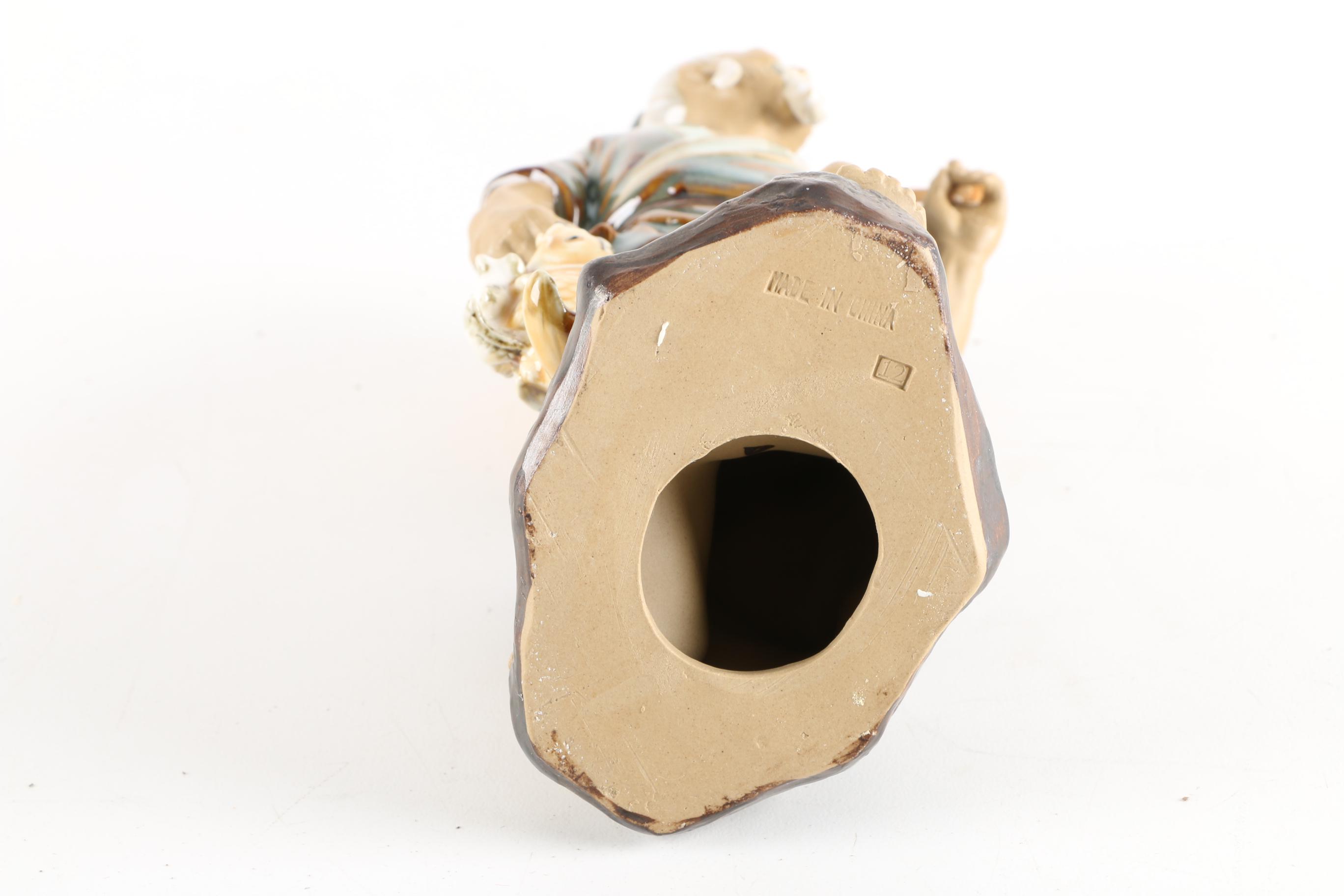 Chinese Fisherman Figurine