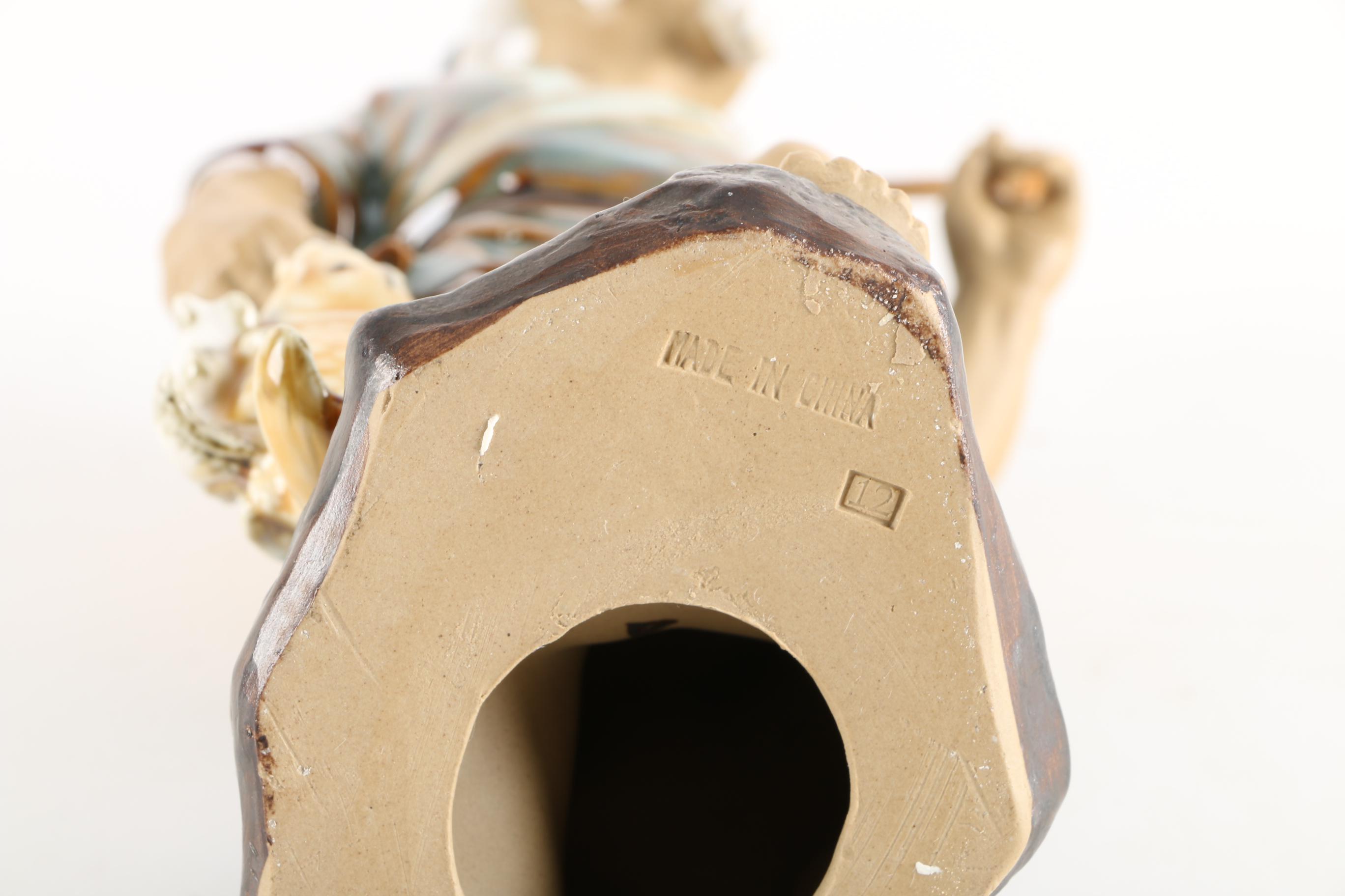 Chinese Fisherman Figurine