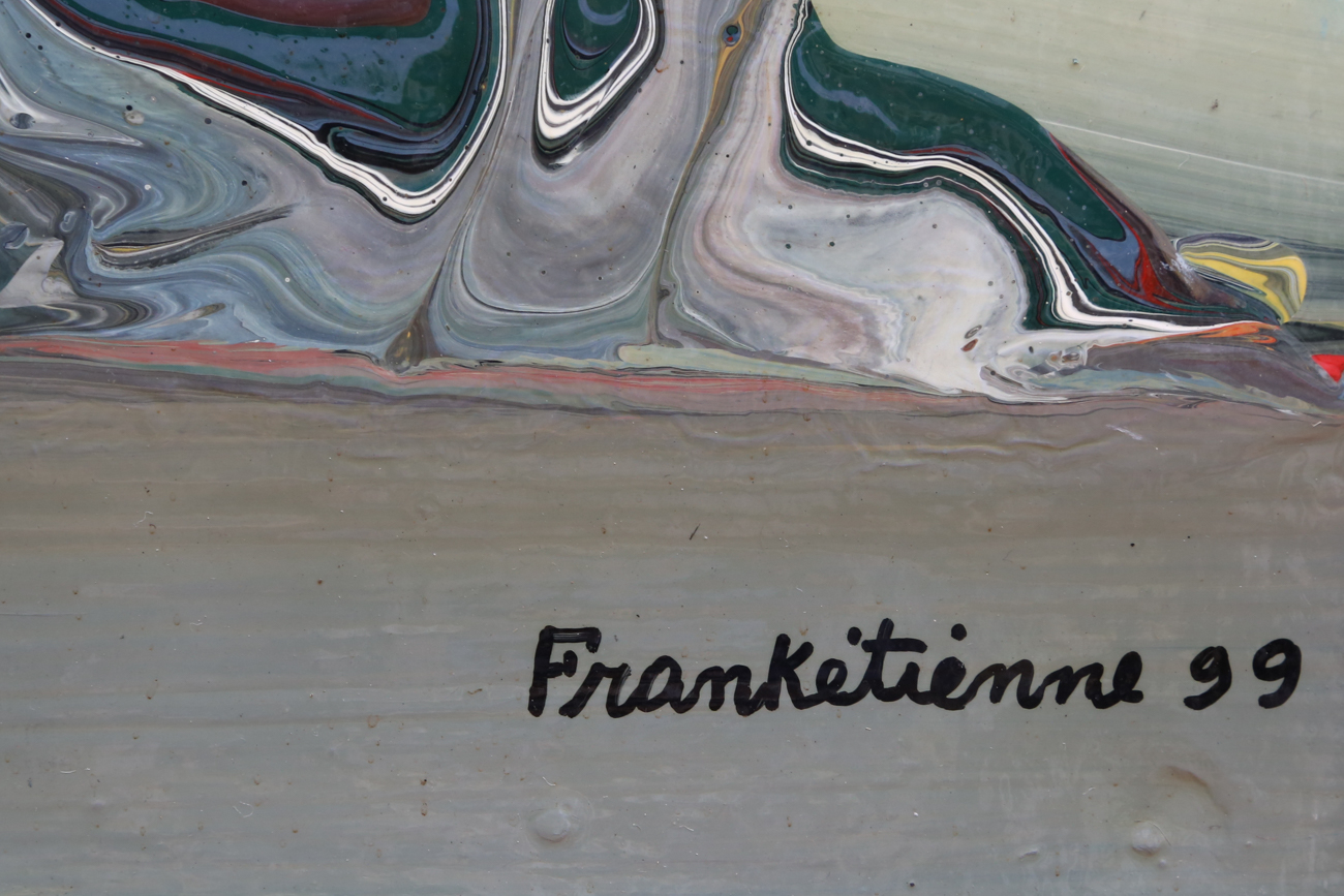 Frankétienne Original Abstract Acrylic Painting With High Glass Finish