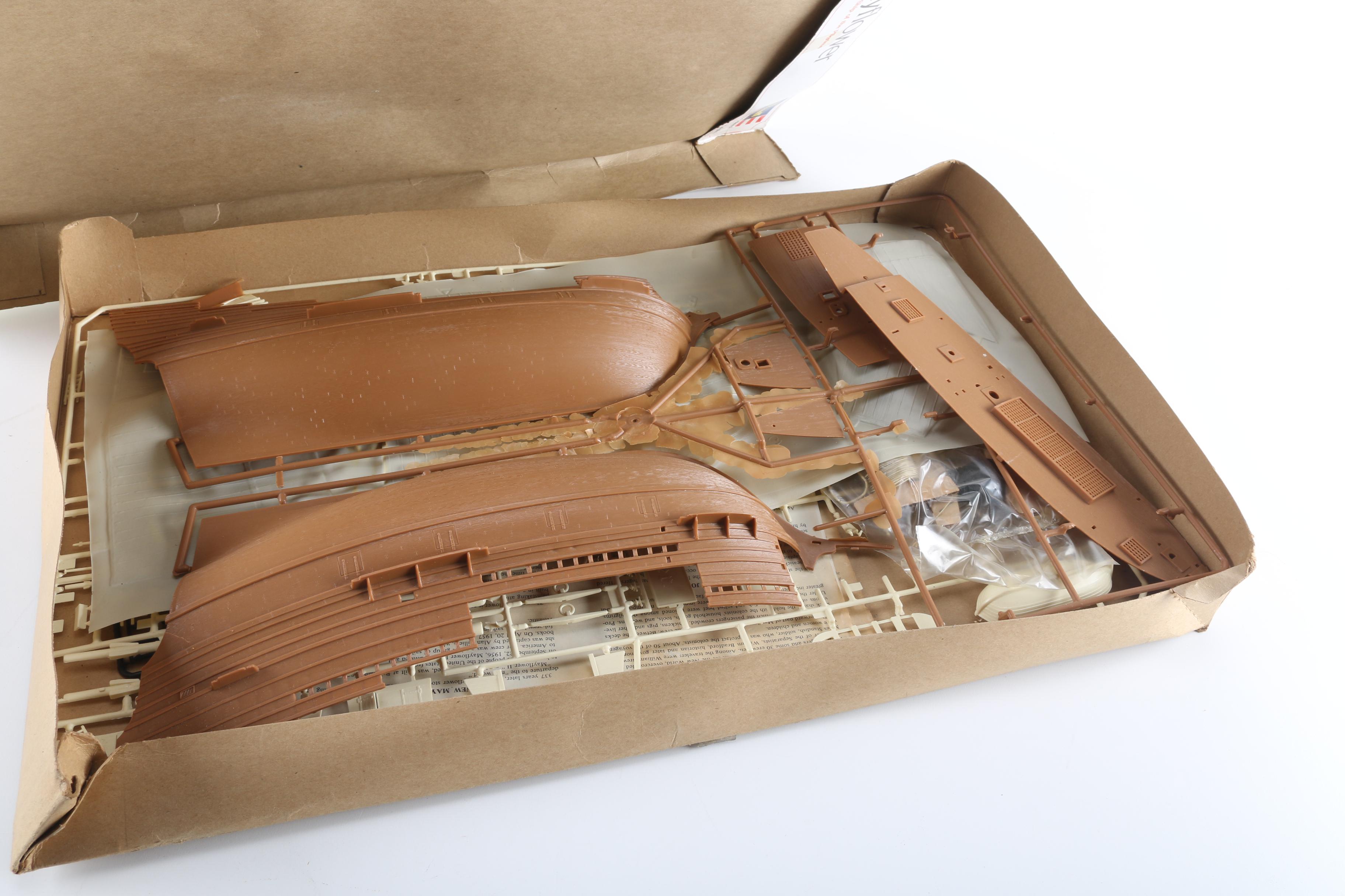 Four Mayflower Pilgrim Model Kits By Revell