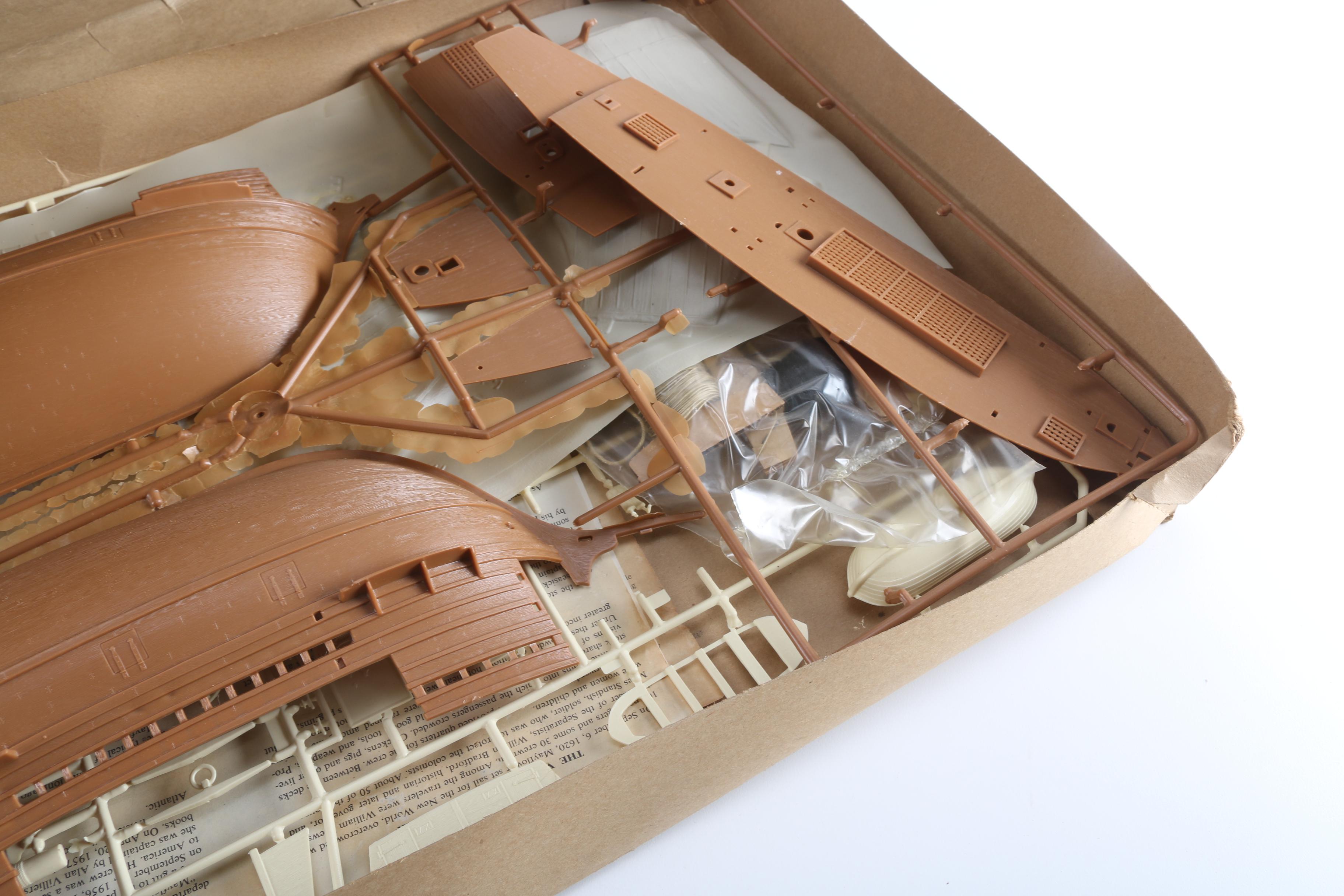 Four Mayflower Pilgrim Model Kits By Revell