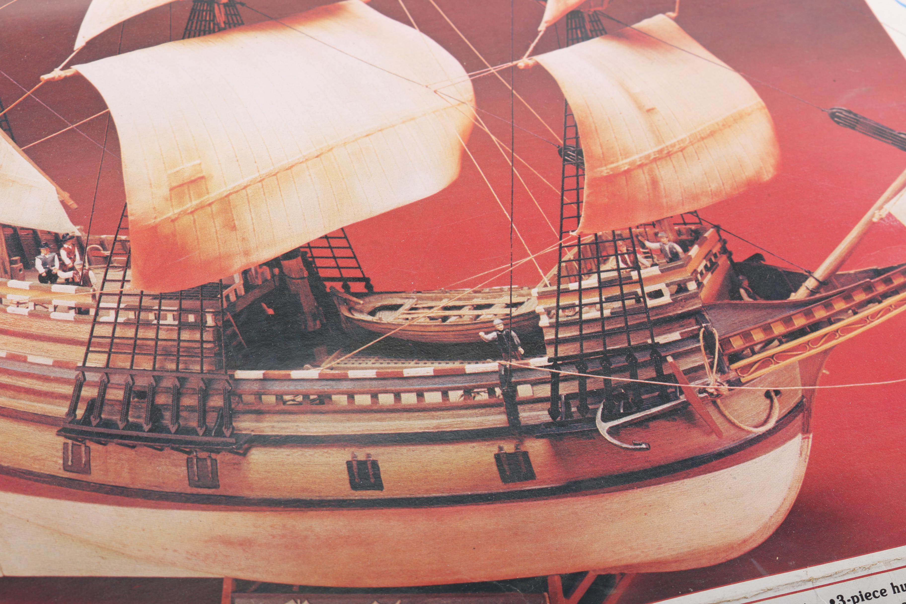 Four Mayflower Pilgrim Model Kits By Revell