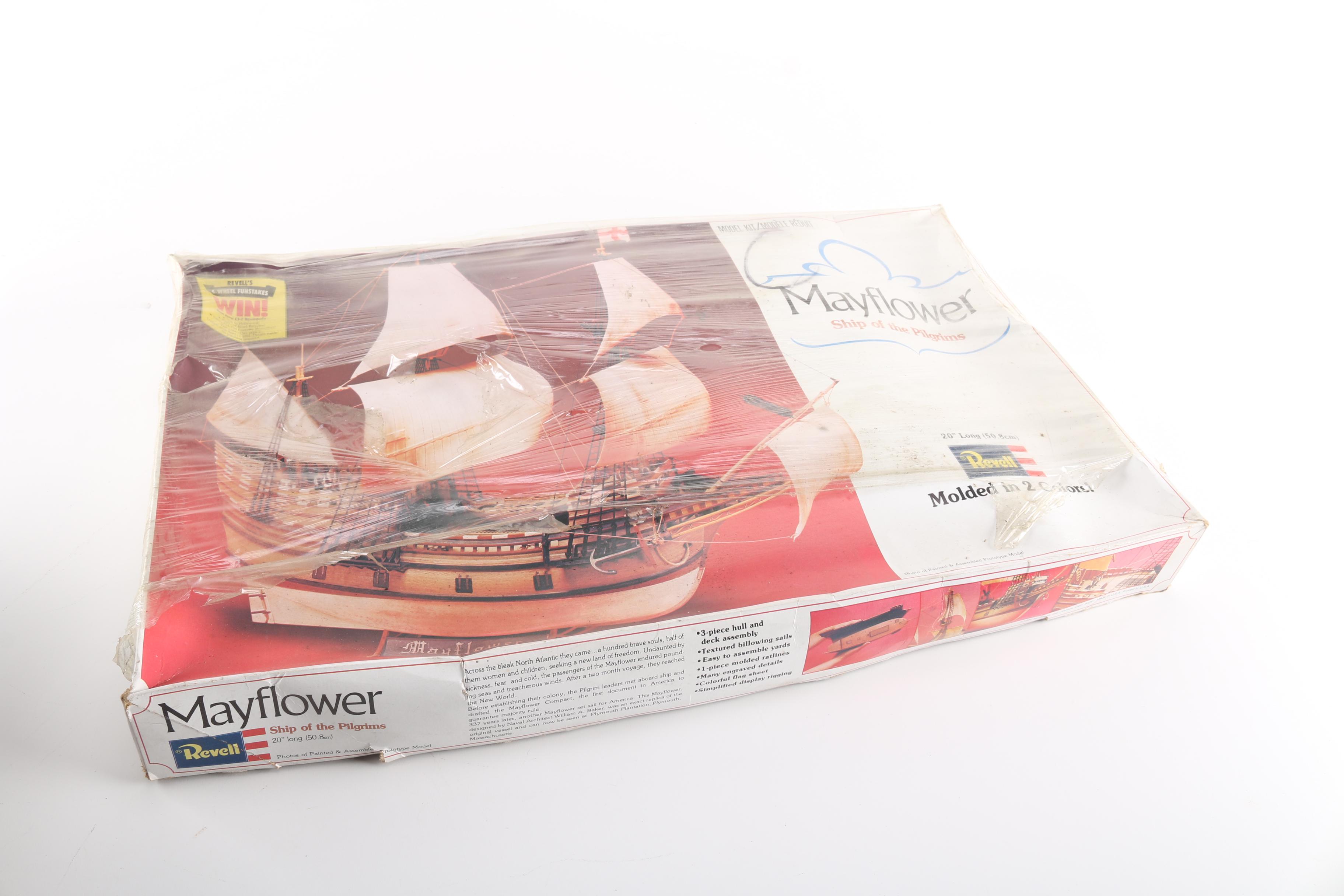 Four Mayflower Pilgrim Model Kits By Revell