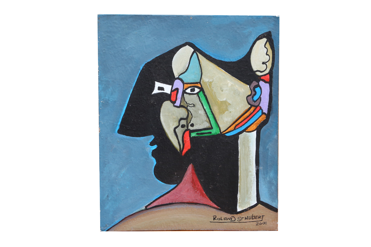 Roland St. Hubert Abstract Oil Painting On Board