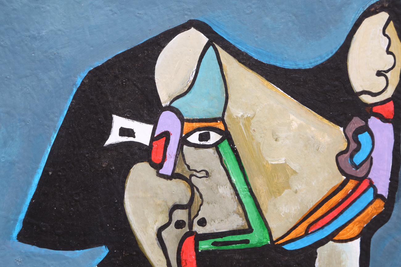 Roland St. Hubert Abstract Oil Painting On Board