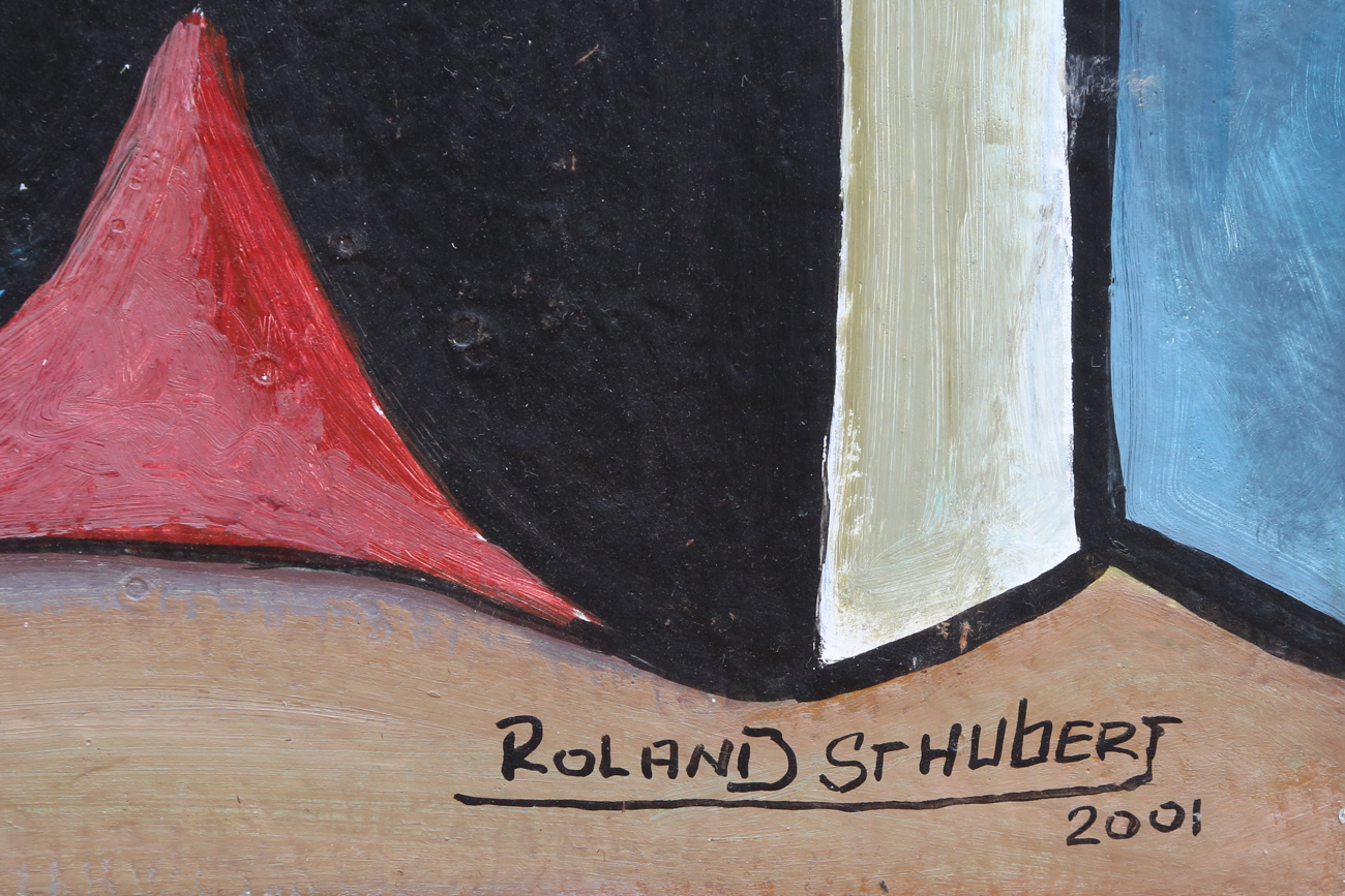 Roland St. Hubert Abstract Oil Painting On Board