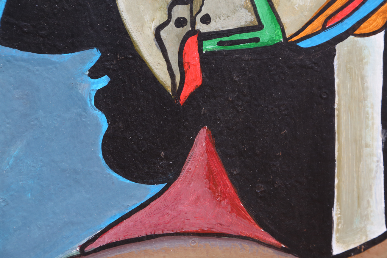 Roland St. Hubert Abstract Oil Painting On Board