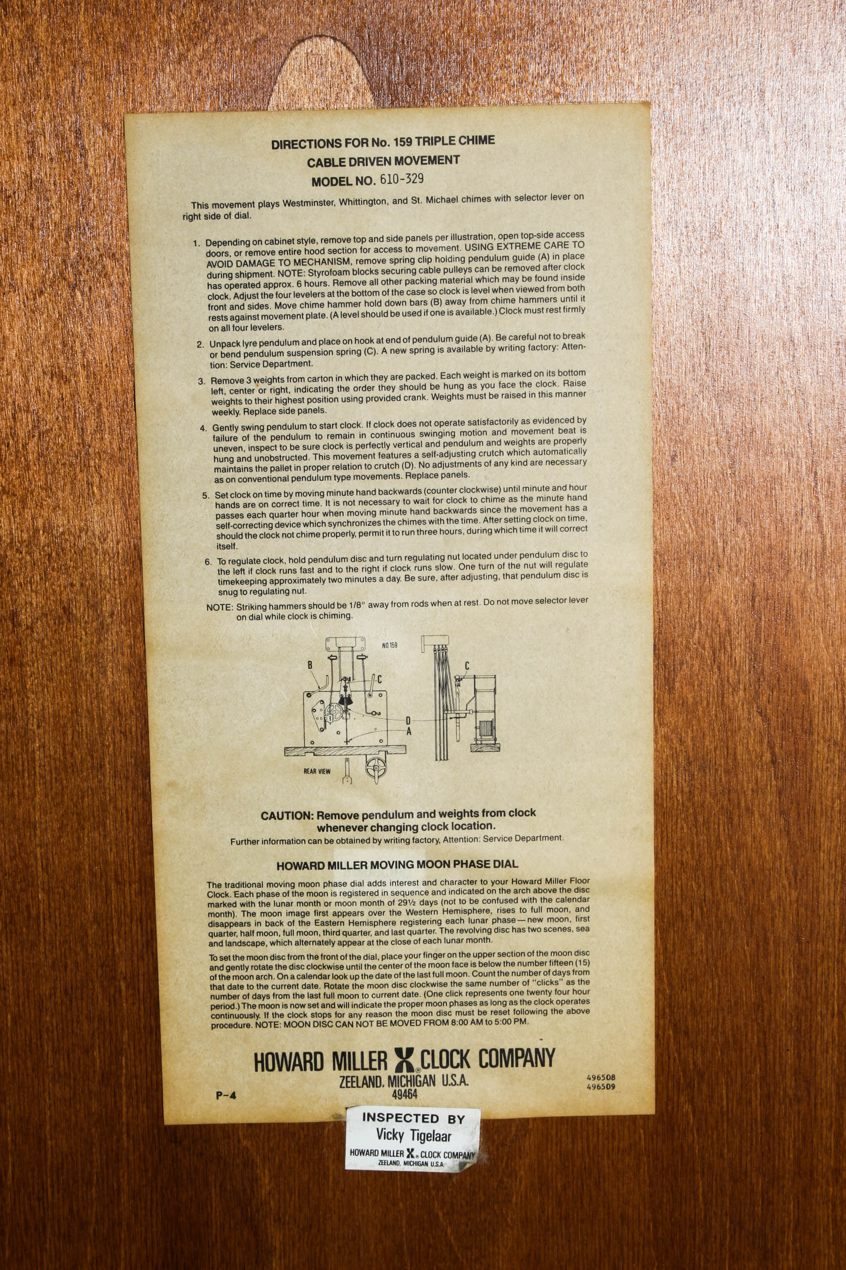 Howard Miller 59th Anniversary Edition Grandfather Clock