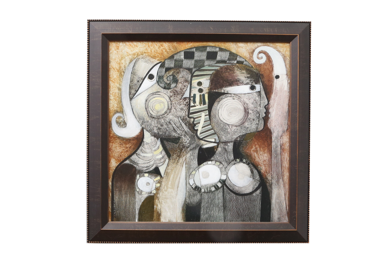 Orestes Gaulhiac Acrylic Painting On Canvas