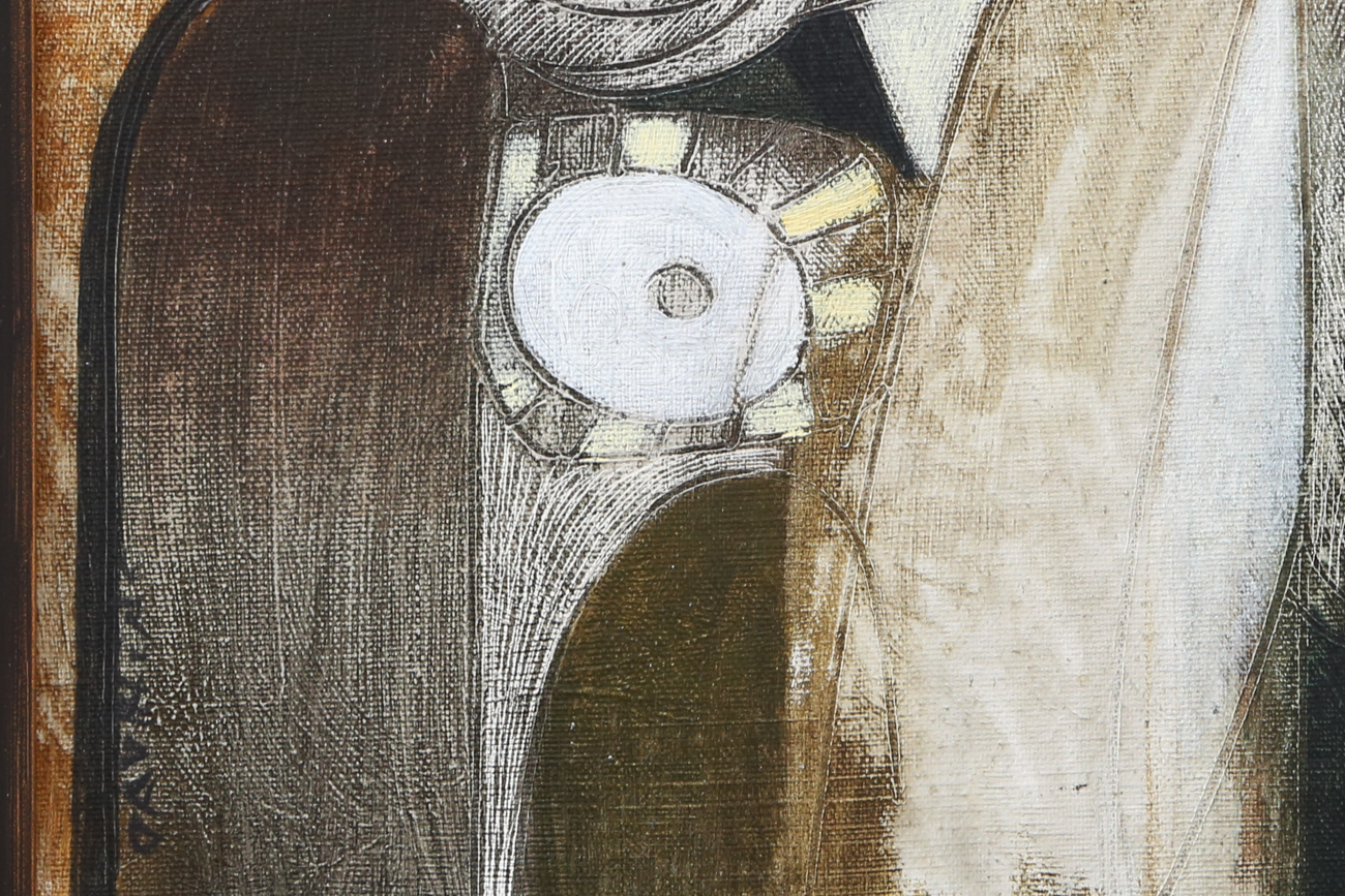 Orestes Gaulhiac Acrylic Painting On Canvas