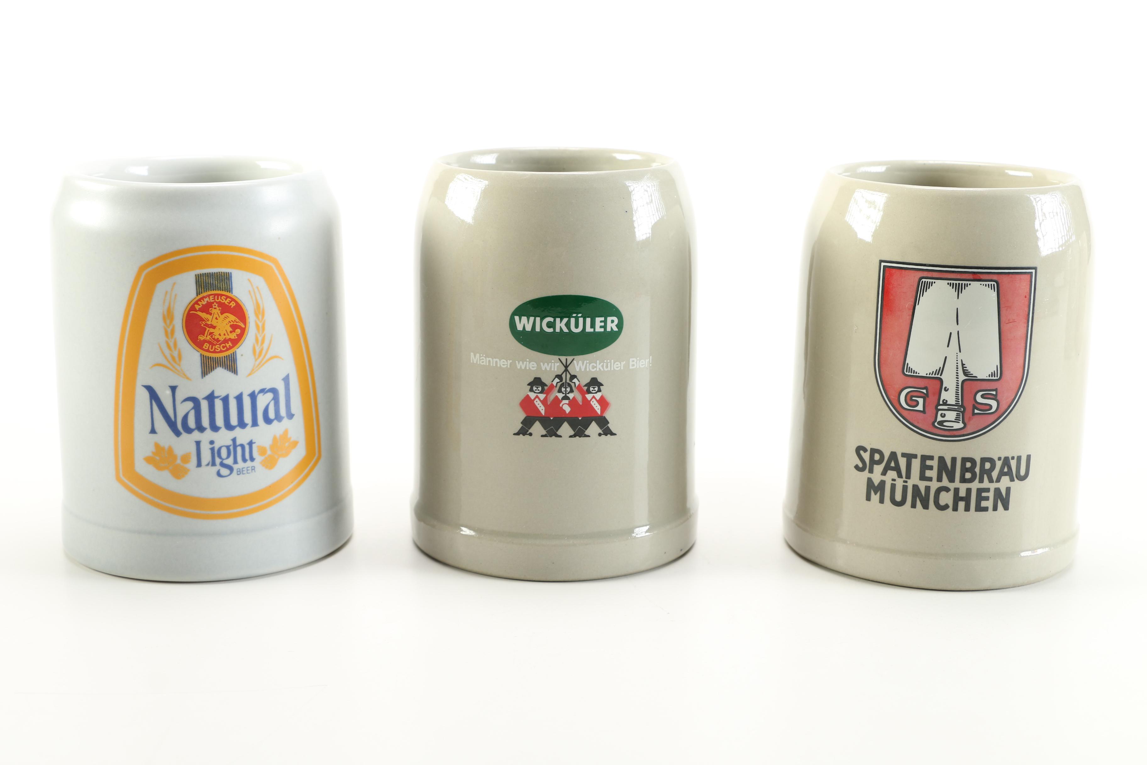 German Ceramic Beer Mugs