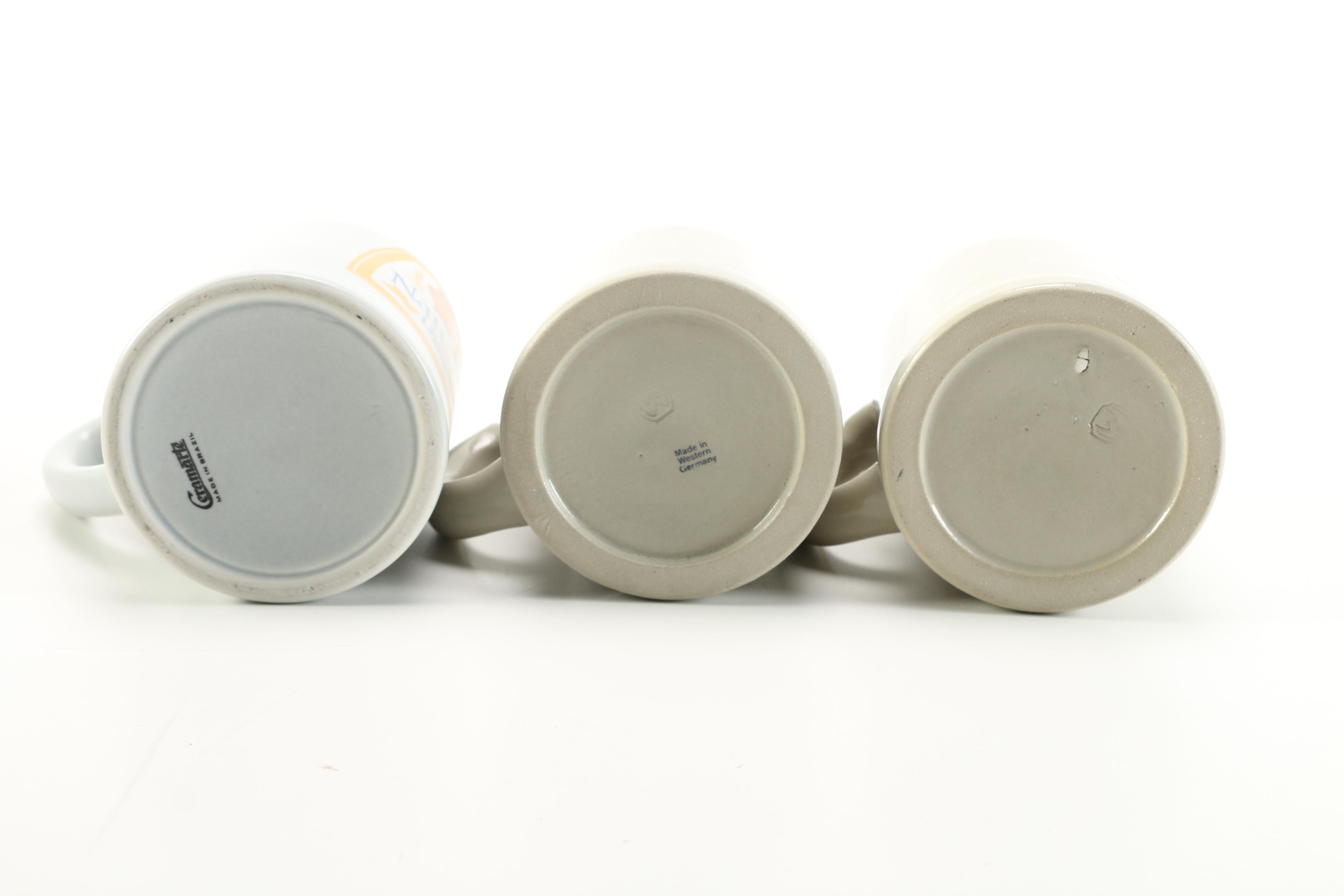 German Ceramic Beer Mugs