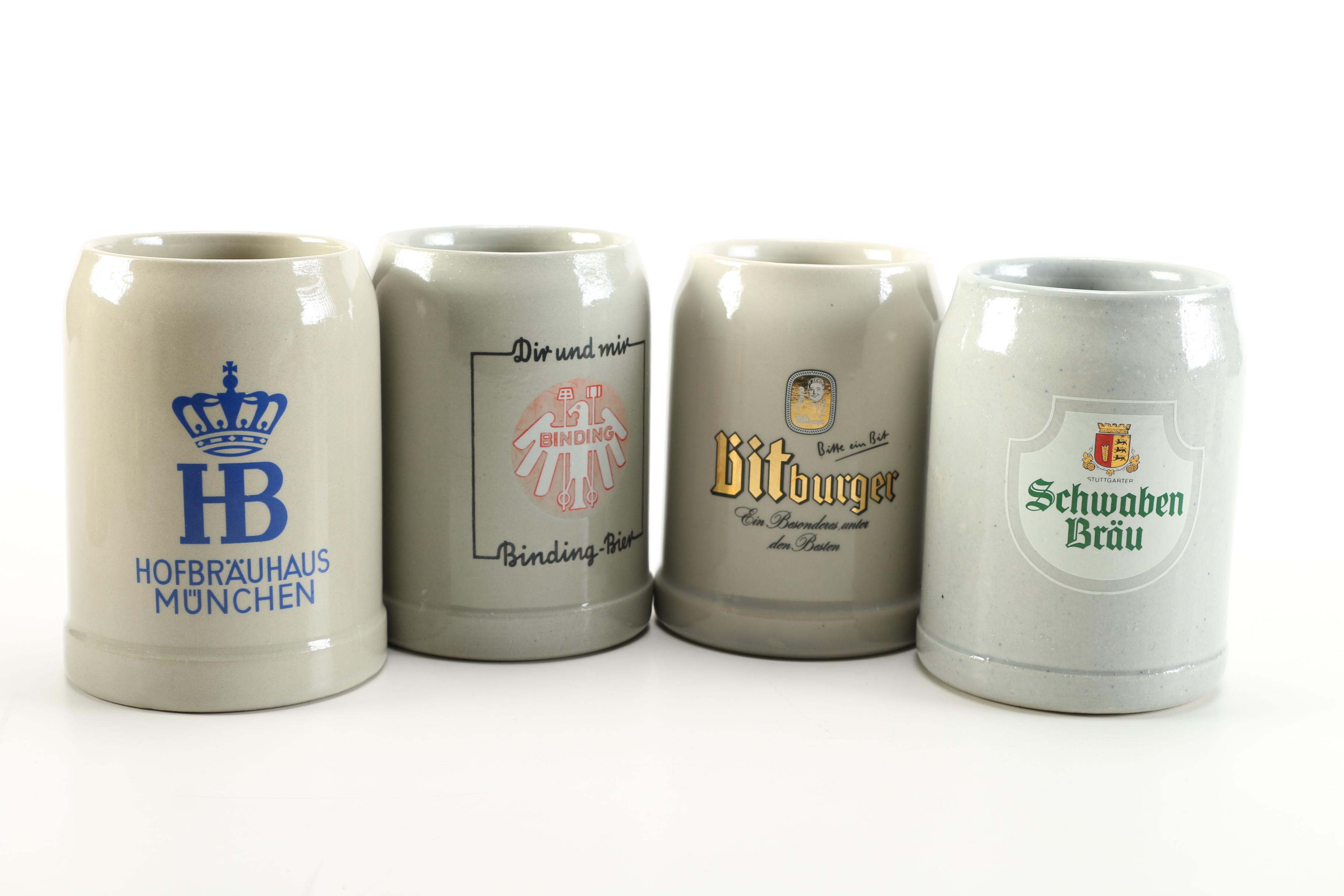 German Ceramic Beer Mugs
