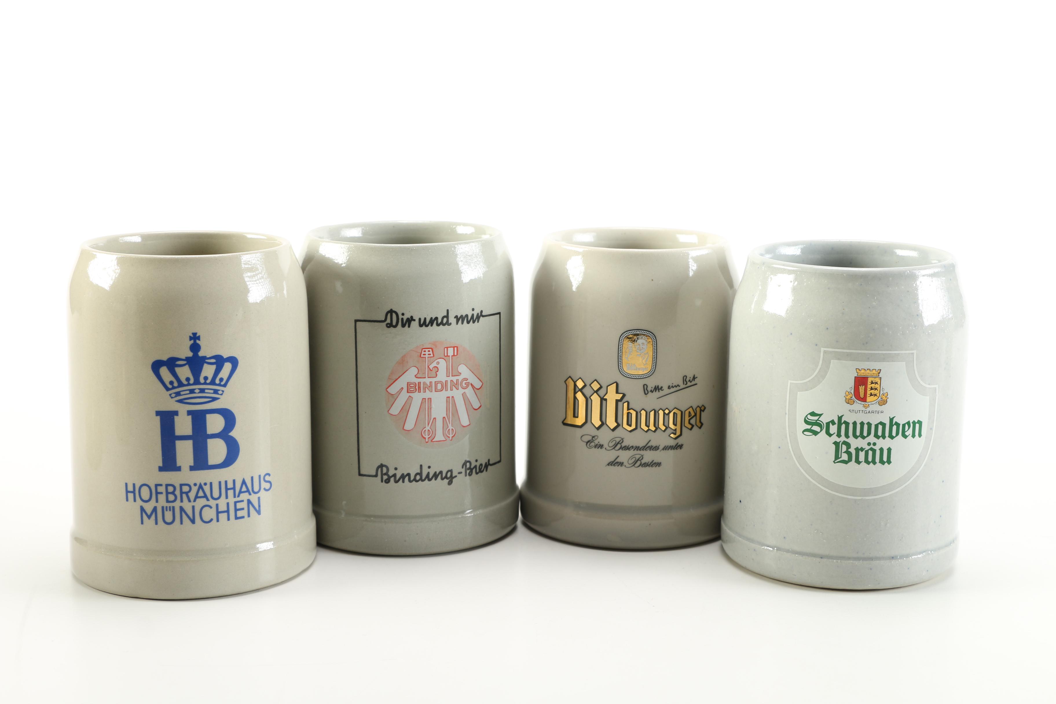 German Ceramic Beer Mugs