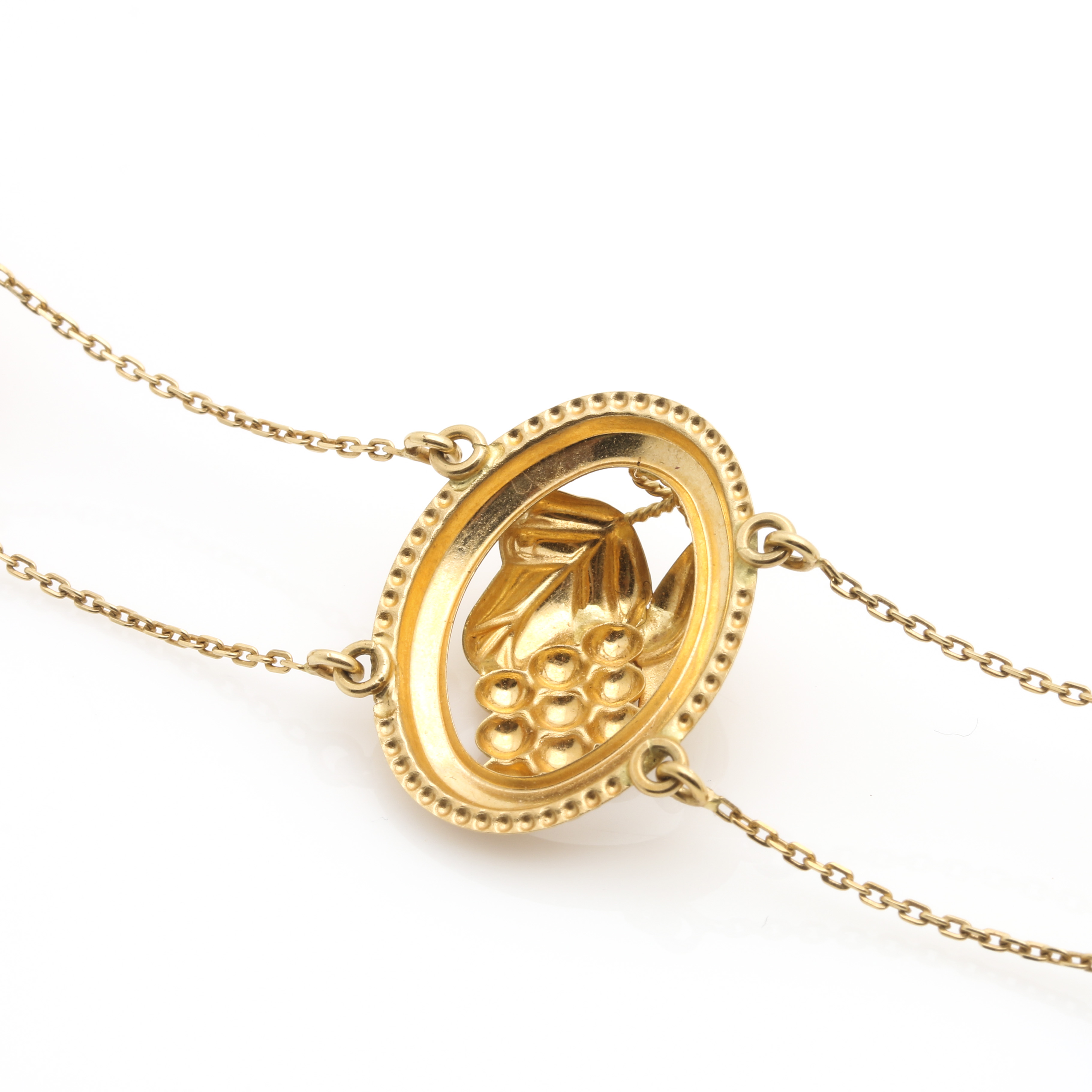 18K Yellow Gold Grape Bracelet