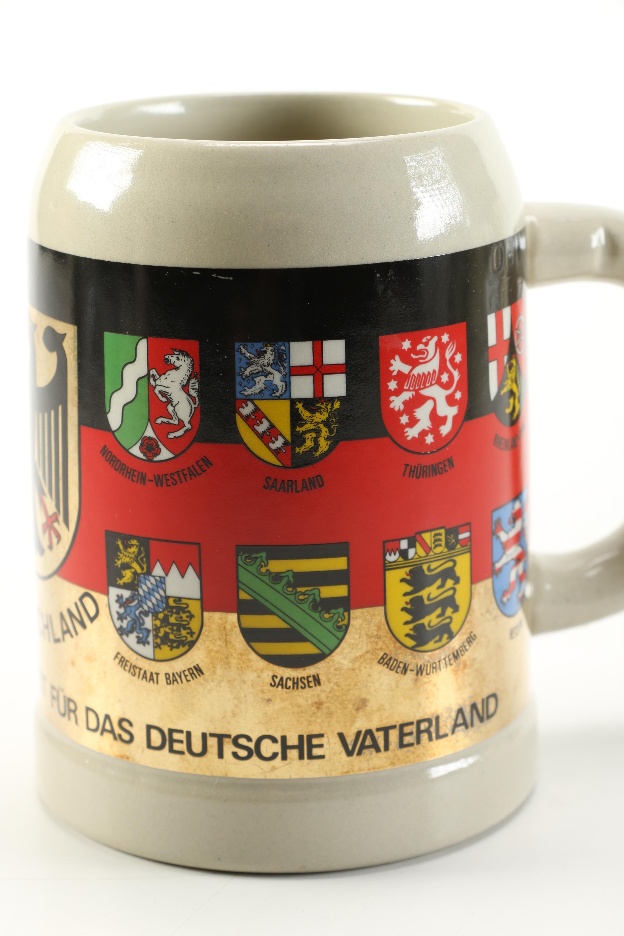 German Ceramic Beer Mugs