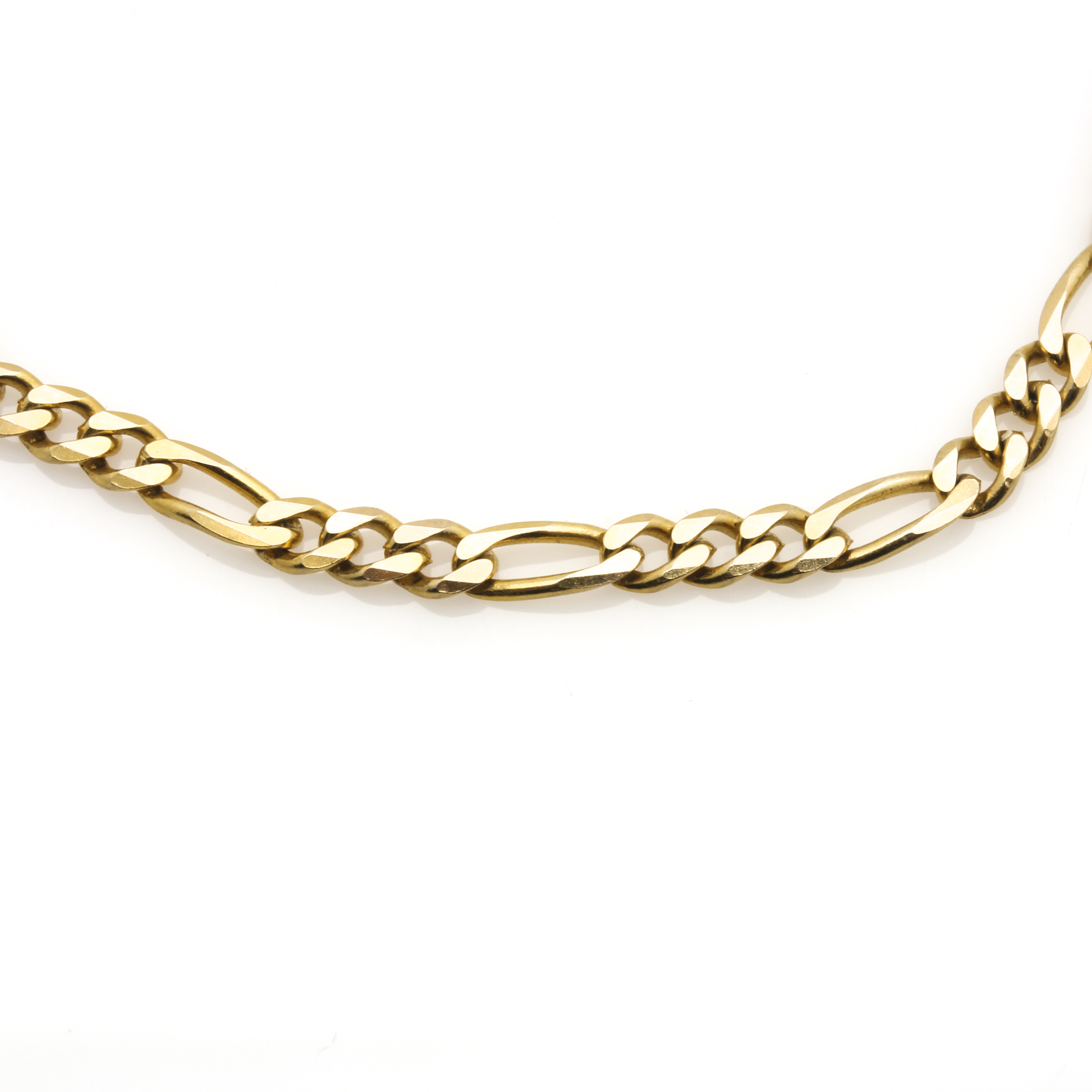 14K Yellow Gold Figaro Chain Bracelet