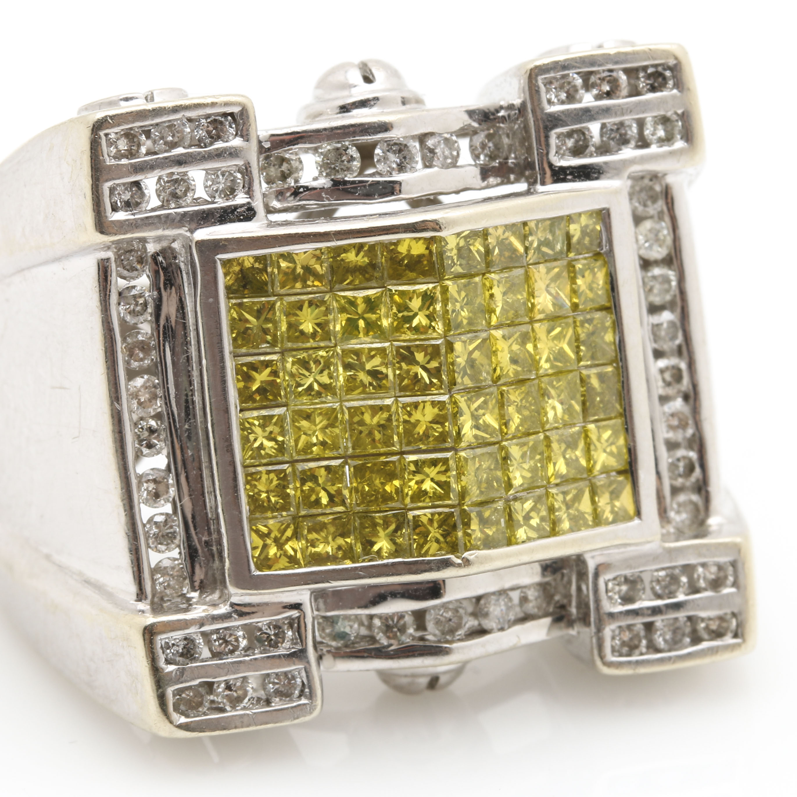 14K White Gold 2.50 CTW Diamond Ring