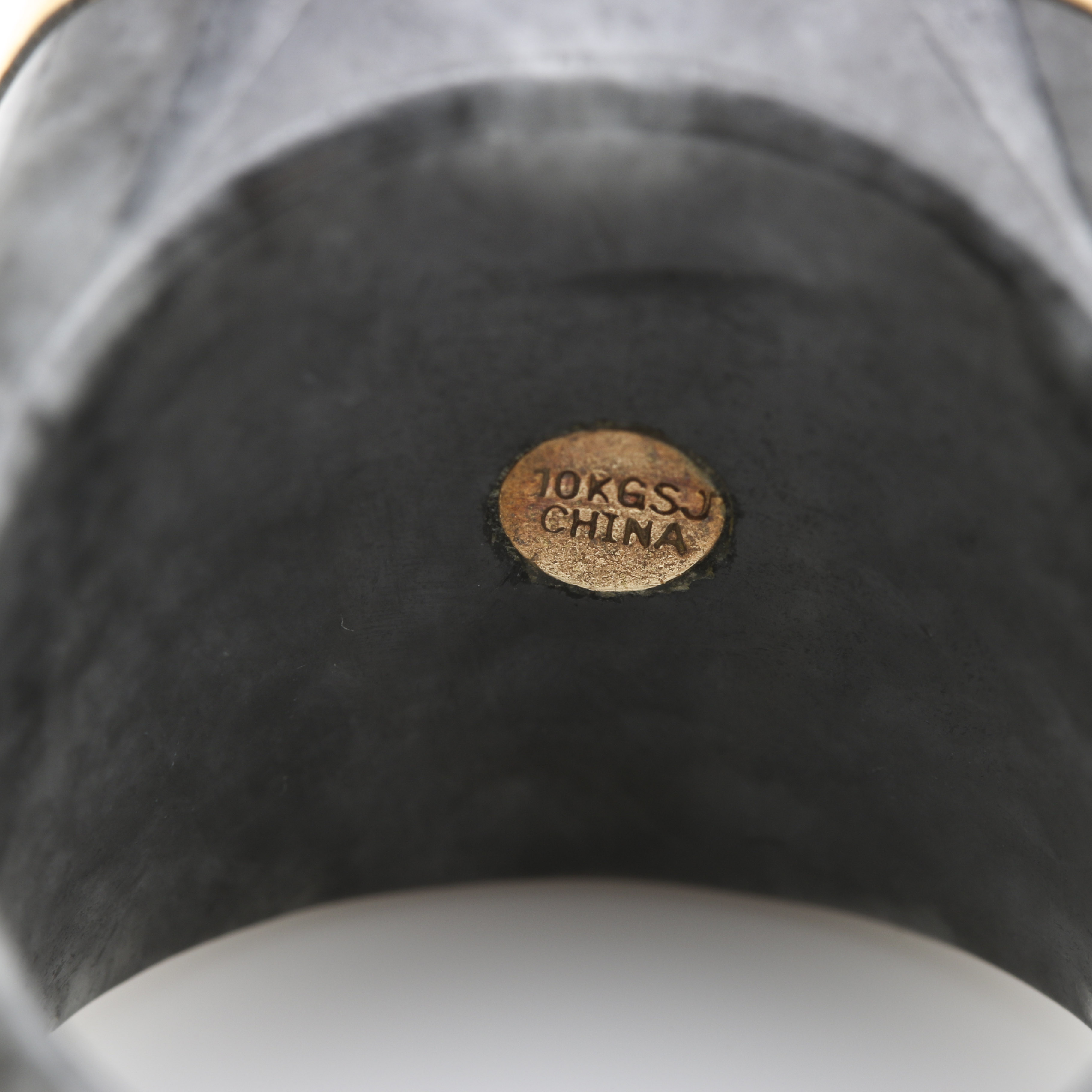 10K Yellow Gold Tiger's Eye and Agate Cocktail Ring