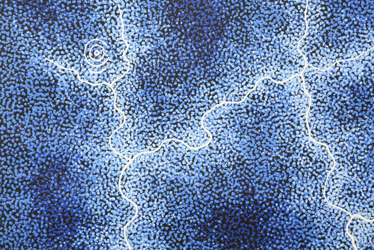 Pointillist Style Acrylic Painting On Canvas "Earth Images"