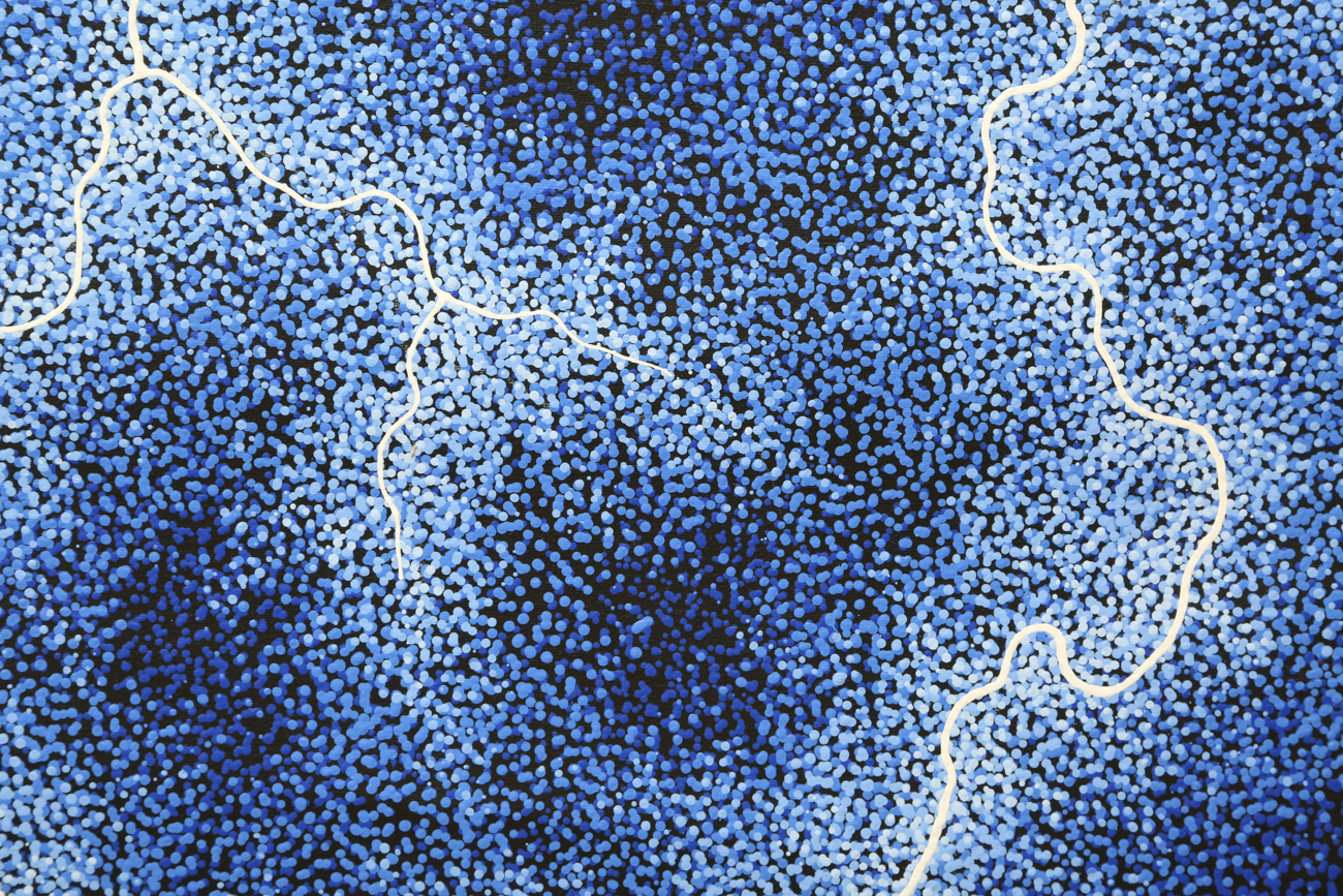 Pointillist Style Acrylic Painting On Canvas "Earth Images"