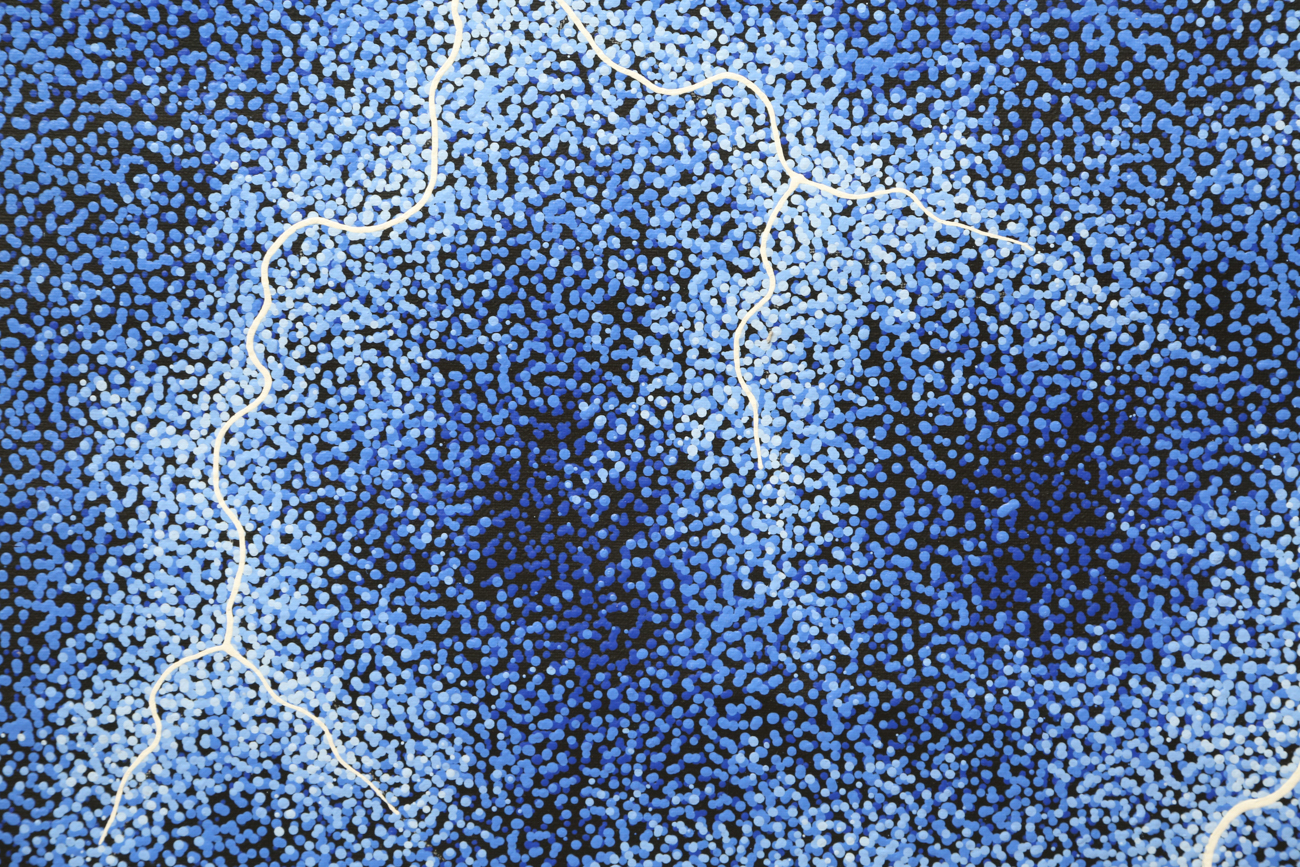 Pointillist Style Acrylic Painting On Canvas "Earth Images"