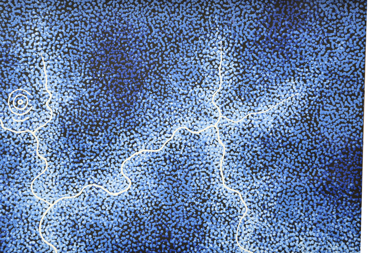 Pointillist Style Acrylic Painting On Canvas "Earth Images"