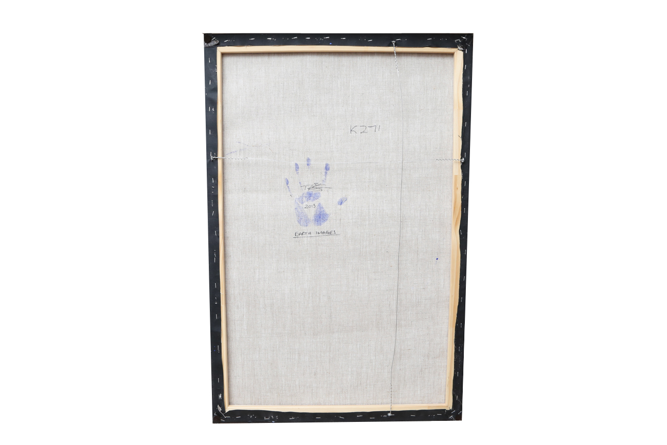 Pointillist Style Acrylic Painting On Canvas "Earth Images"