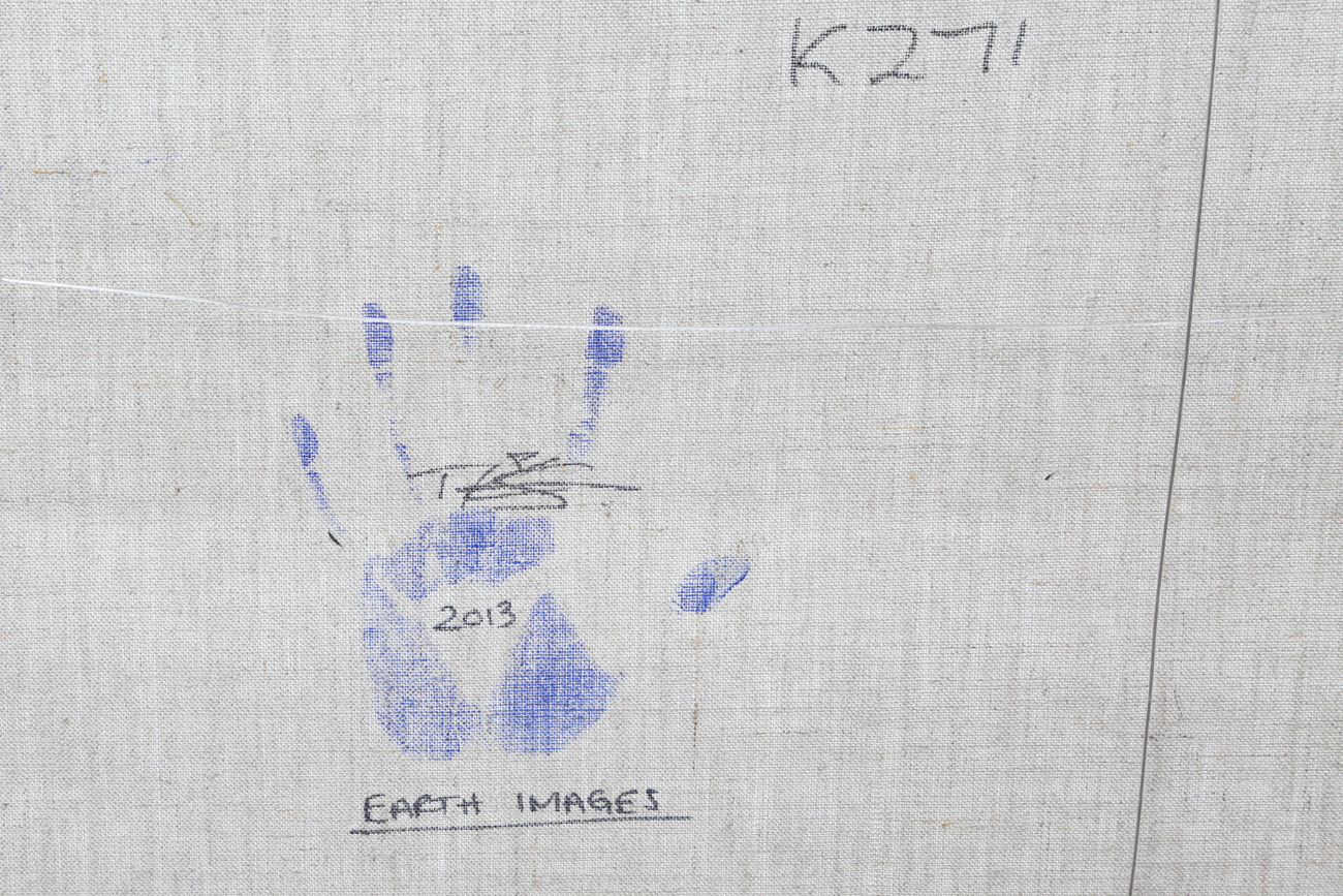 Pointillist Style Acrylic Painting On Canvas "Earth Images"