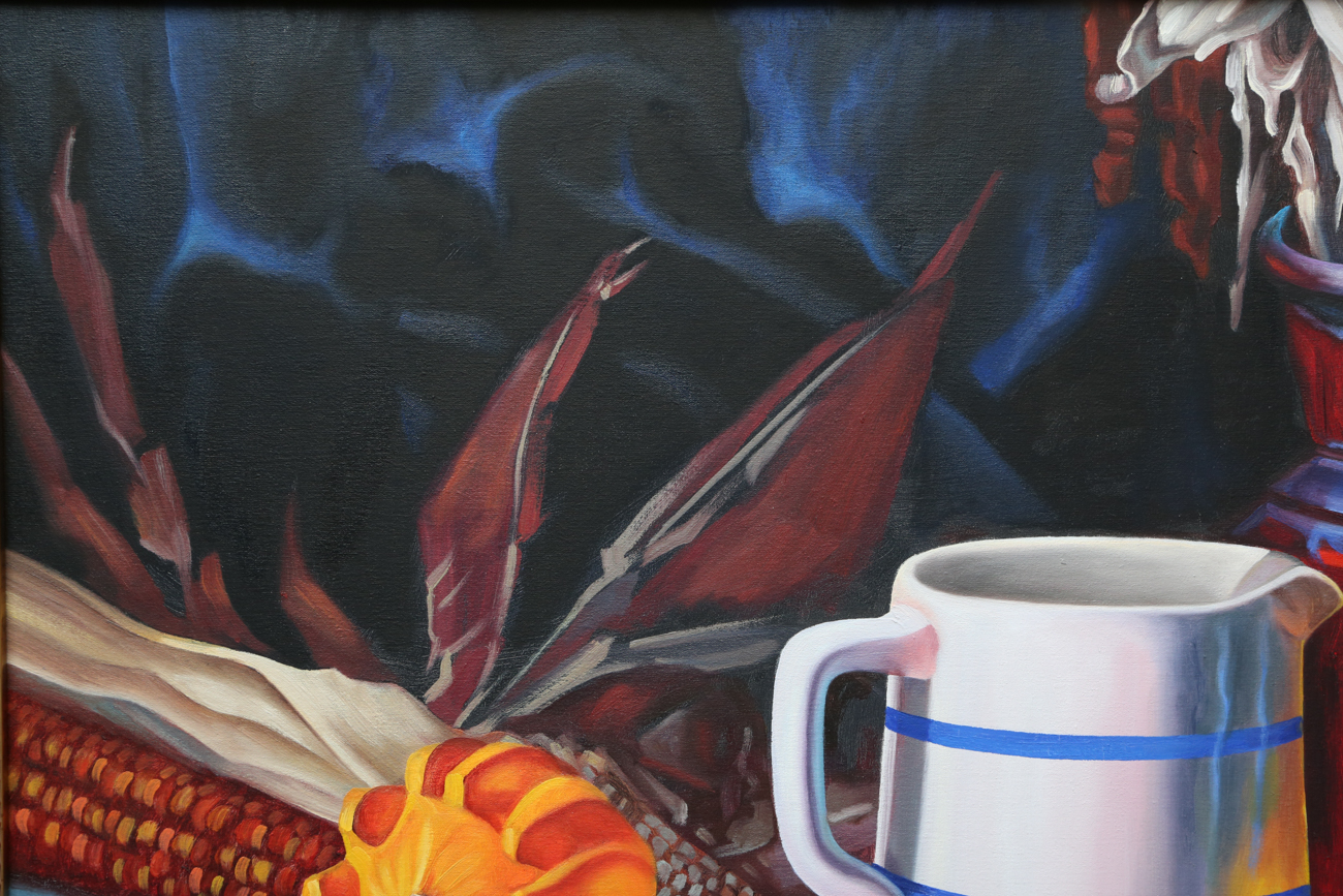 J. Castillo Still Life Oil Painting On Canvas