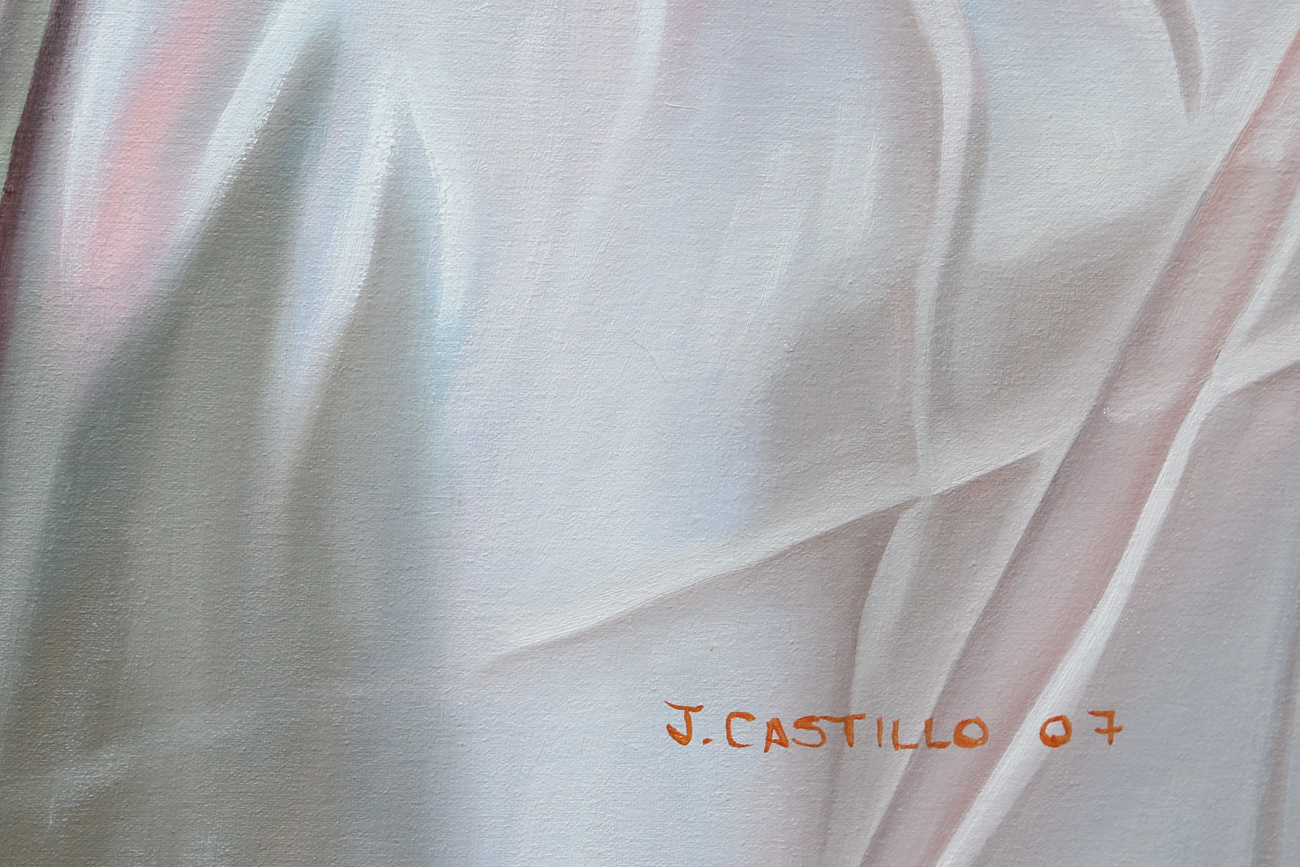 J. Castillo Still Life Oil Painting On Canvas