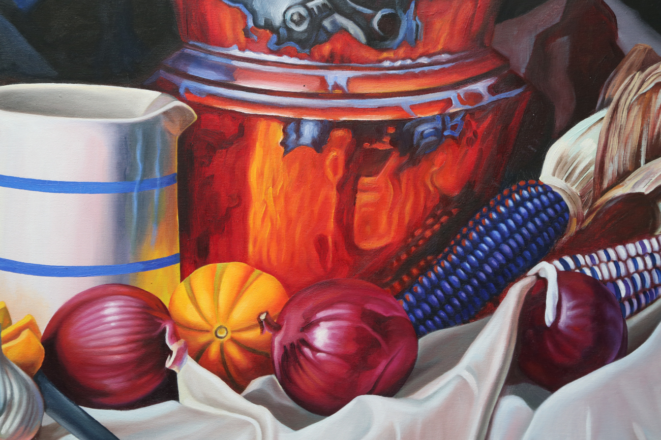 J. Castillo Still Life Oil Painting On Canvas